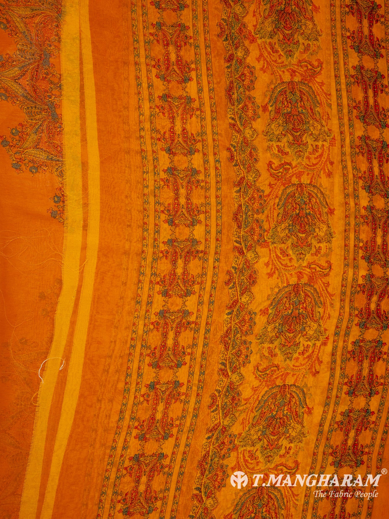 Orange Crepe Chudidhar Fabric Set - EG1652 view-3
