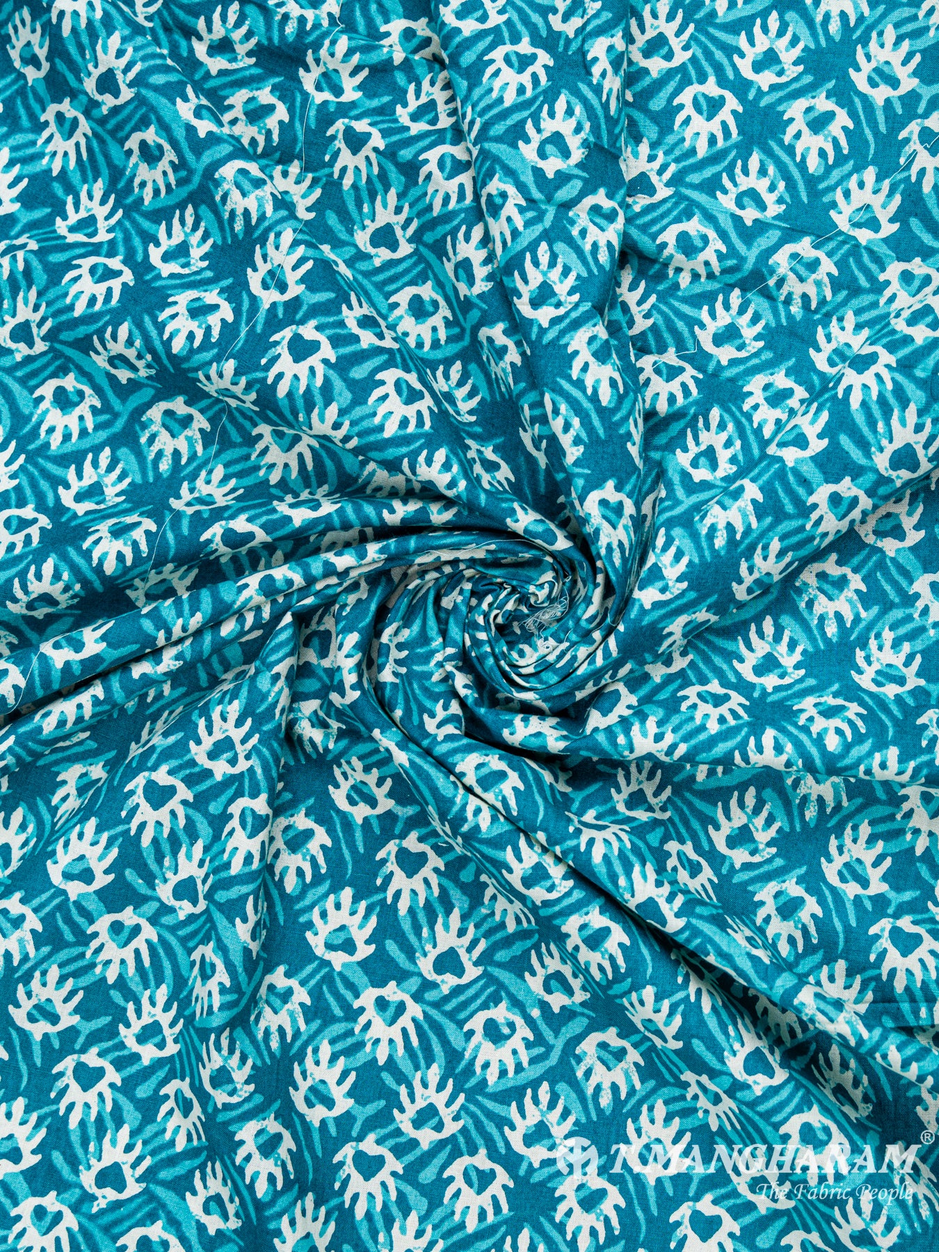 Sea Blue Cotton Fabric - EC6072 view-1