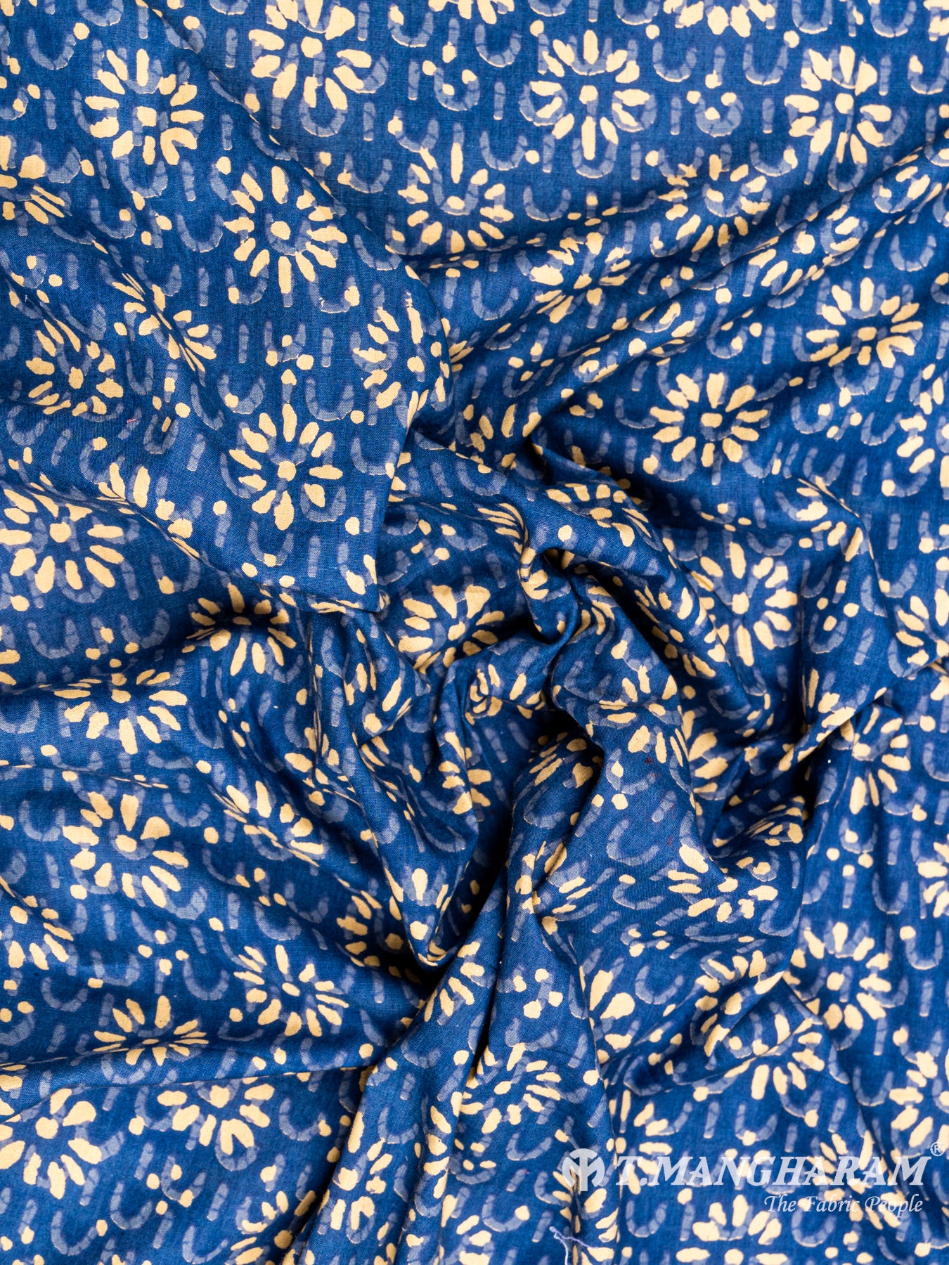 Blue Cotton Fabric - EC6060 view-4
