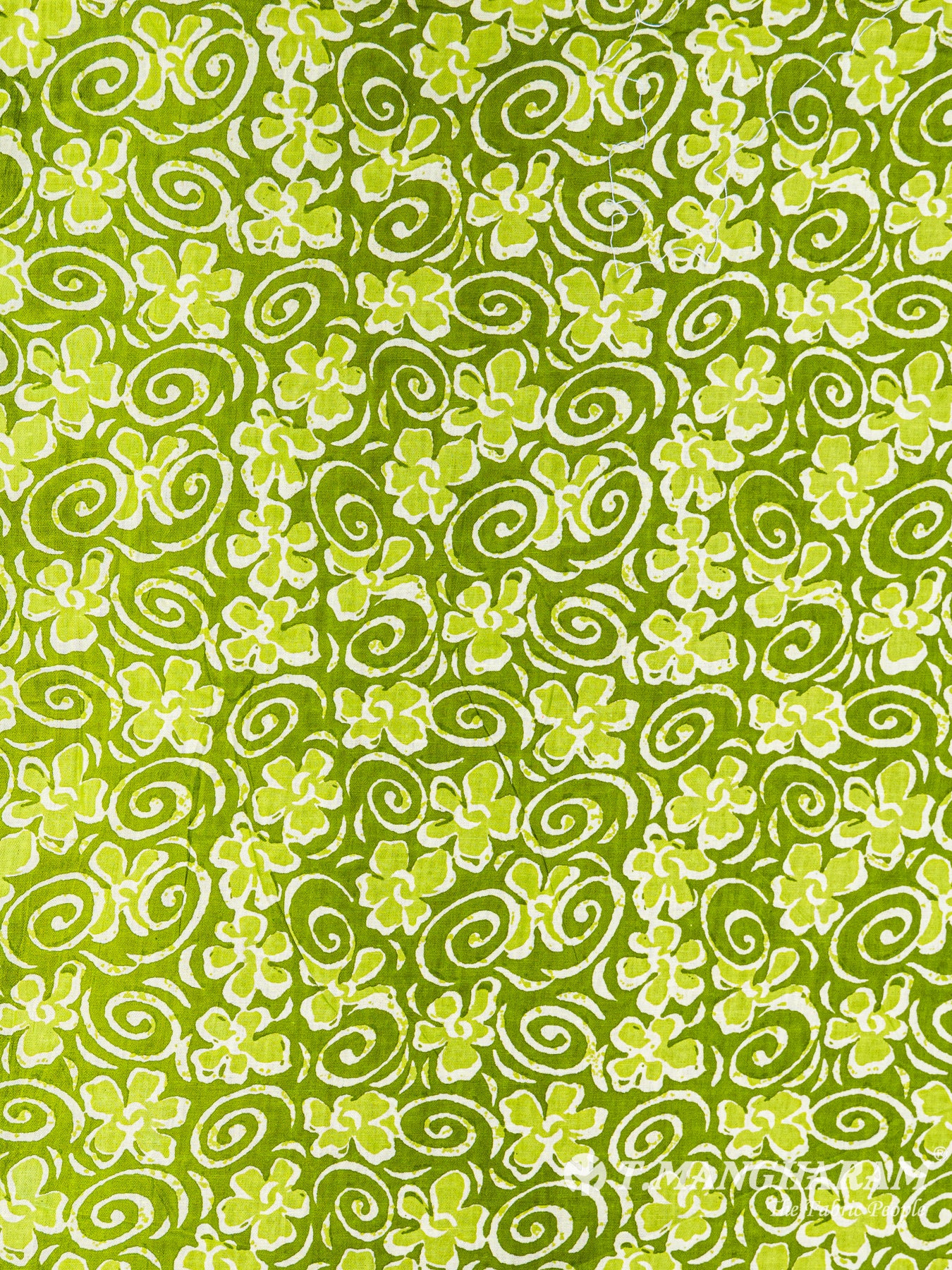Green Cotton Fabric - EC6088 view-3