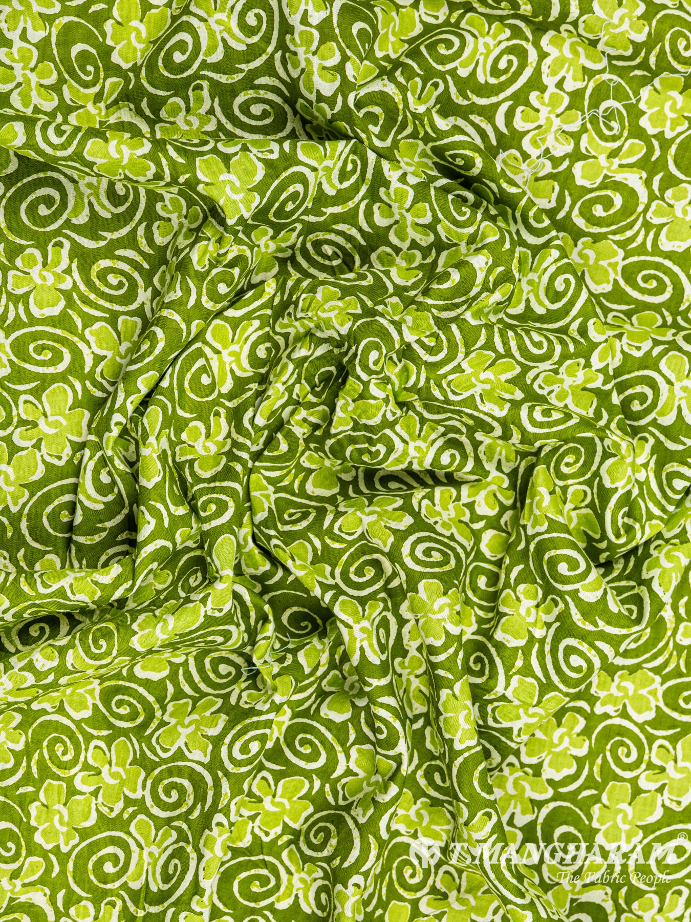 Green Cotton Fabric - EC6088 view-4