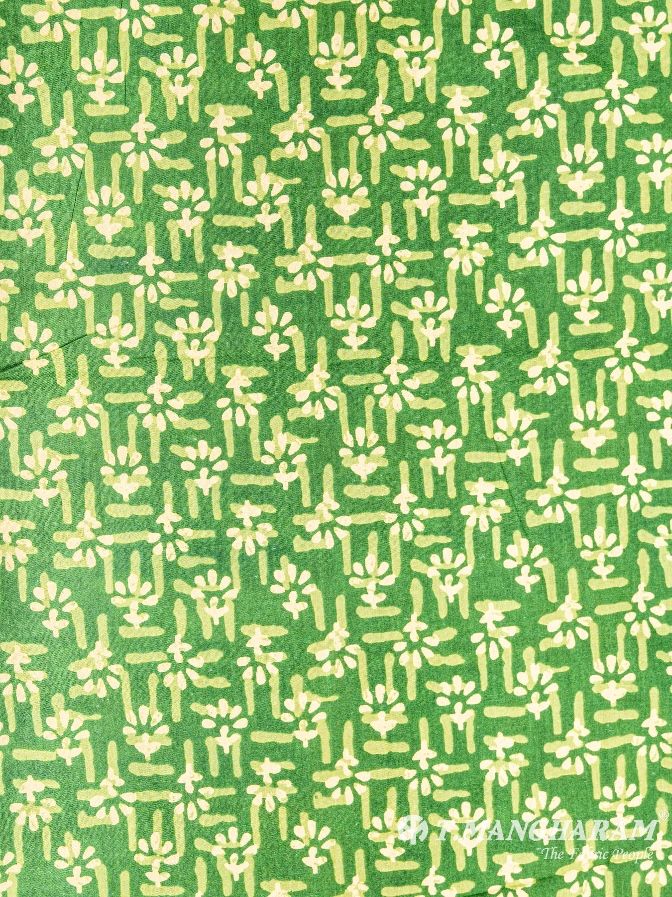 Green Cotton Fabric - EC6065 view-3