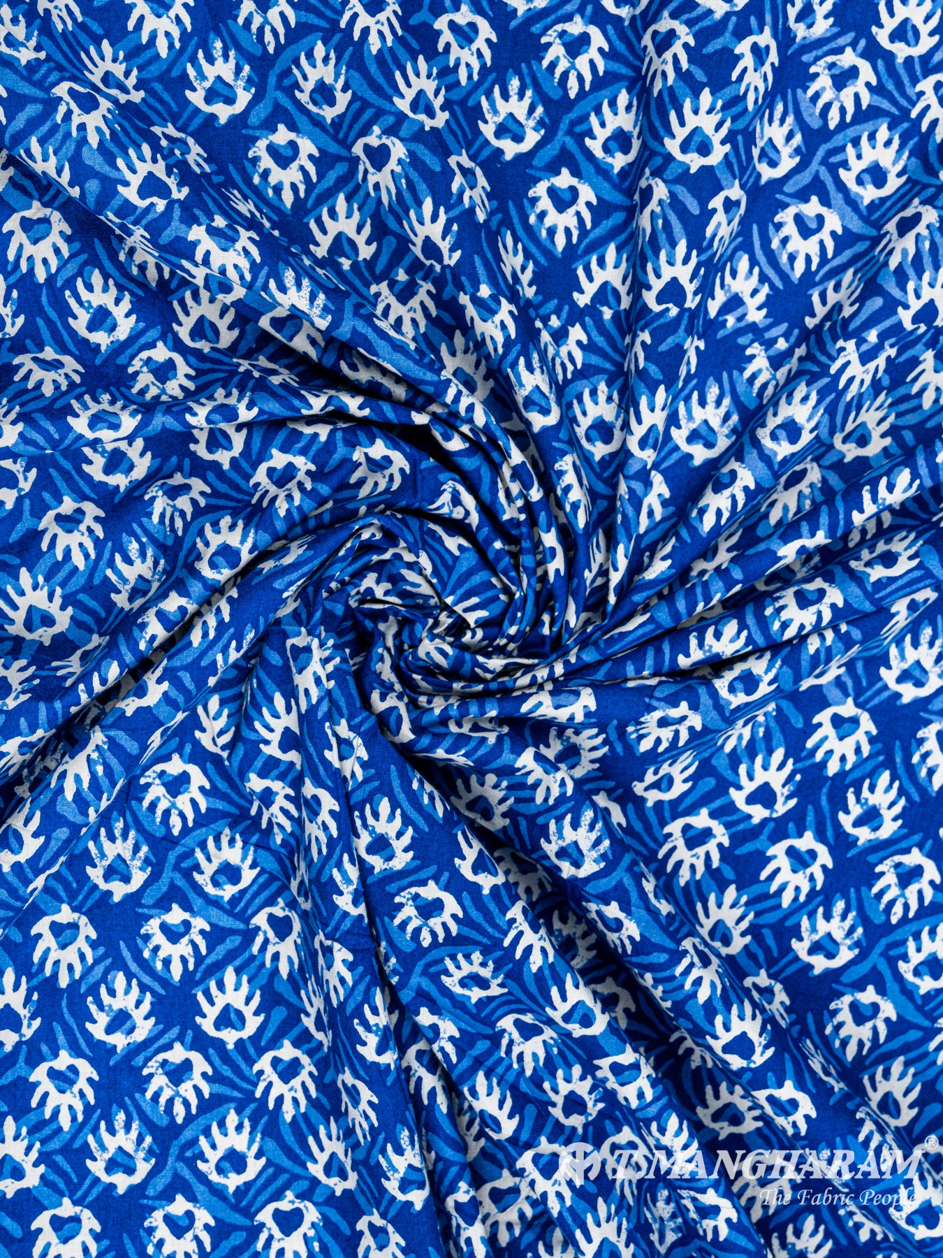 Blue Cotton Fabric - EC6071 view-1