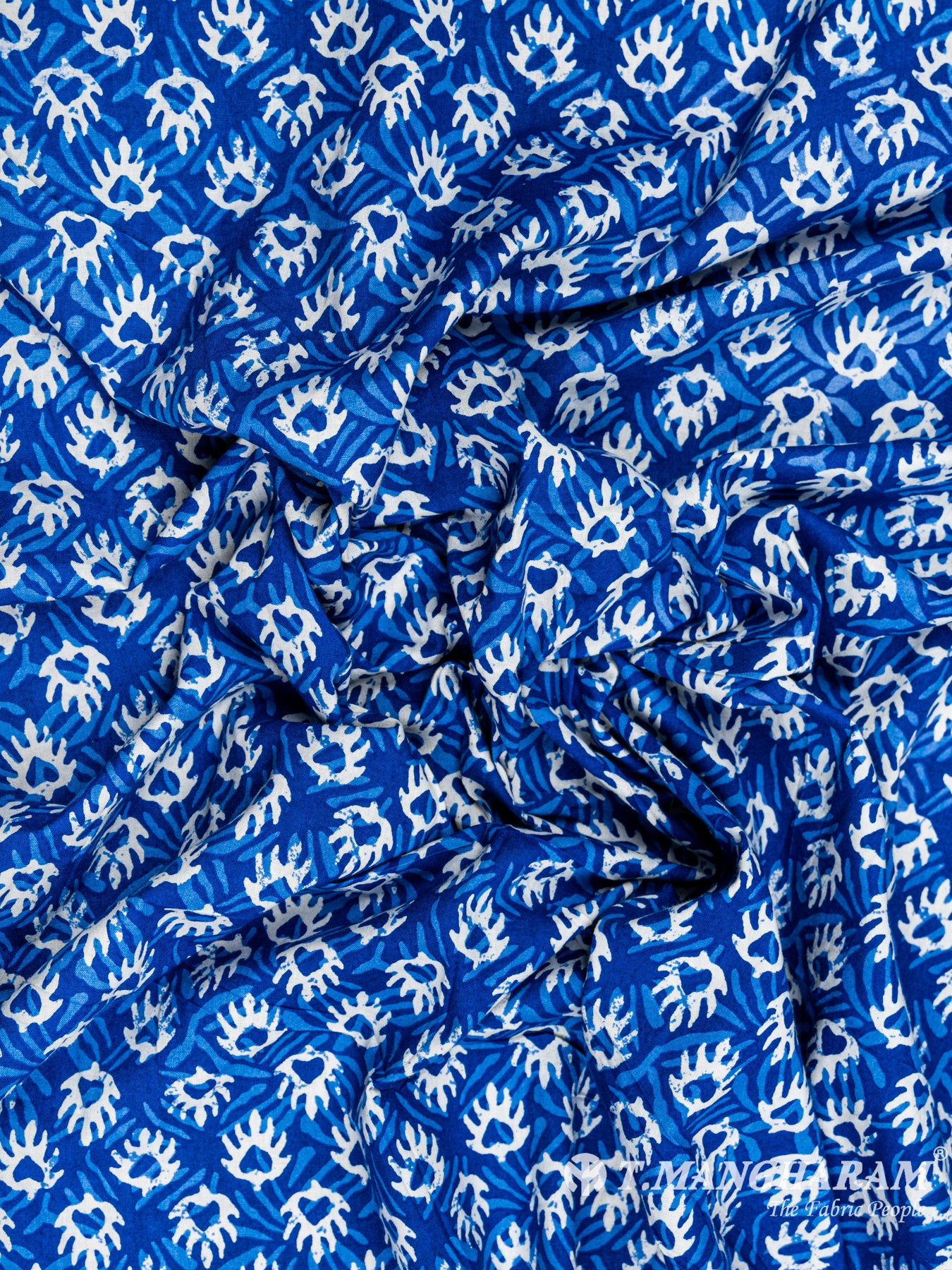 Blue Cotton Fabric - EC6071 view-4