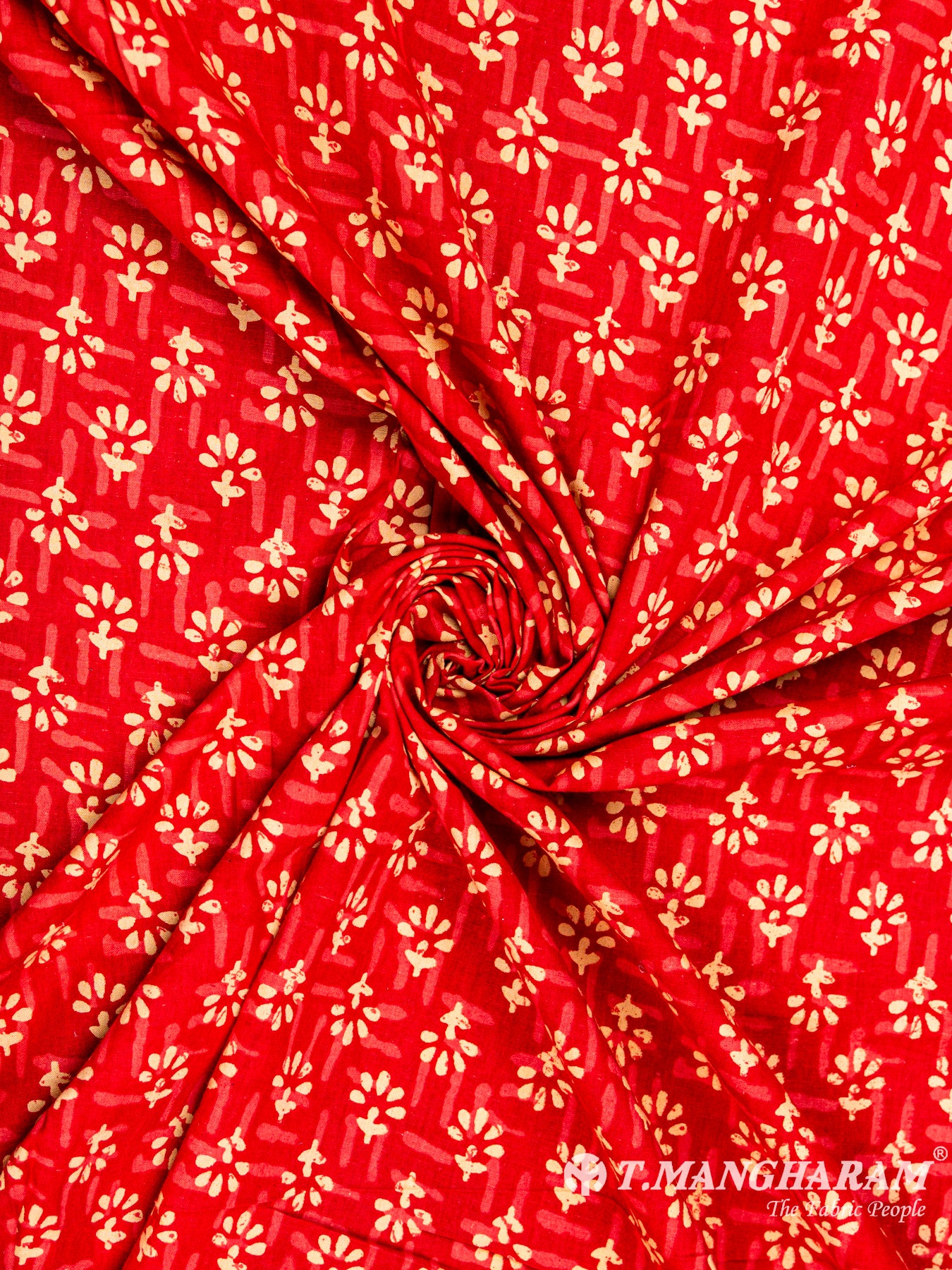Red Cotton Fabric - EC6066 view-1