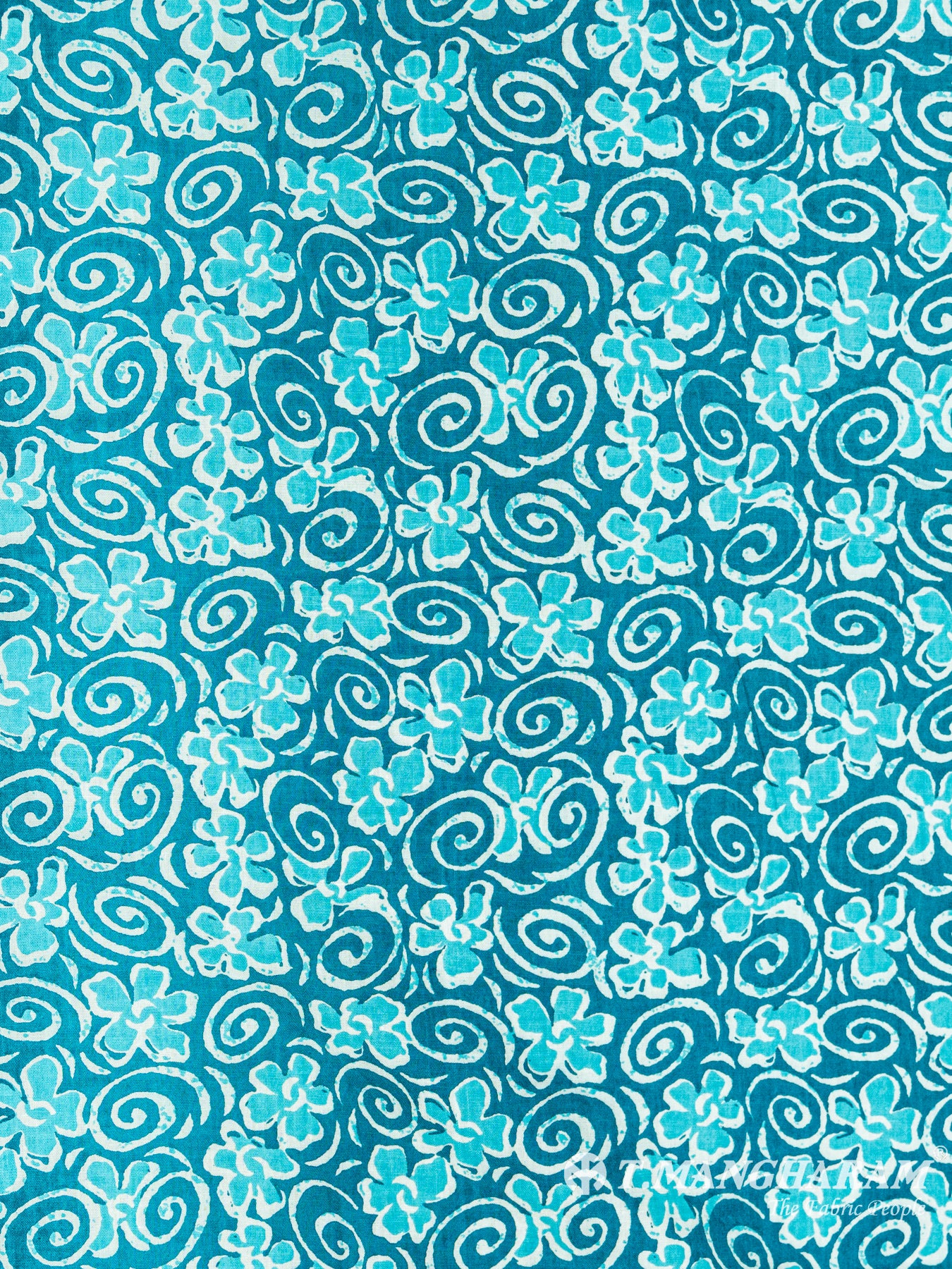 Sea Blue Cotton Fabric - EC6090 view-3
