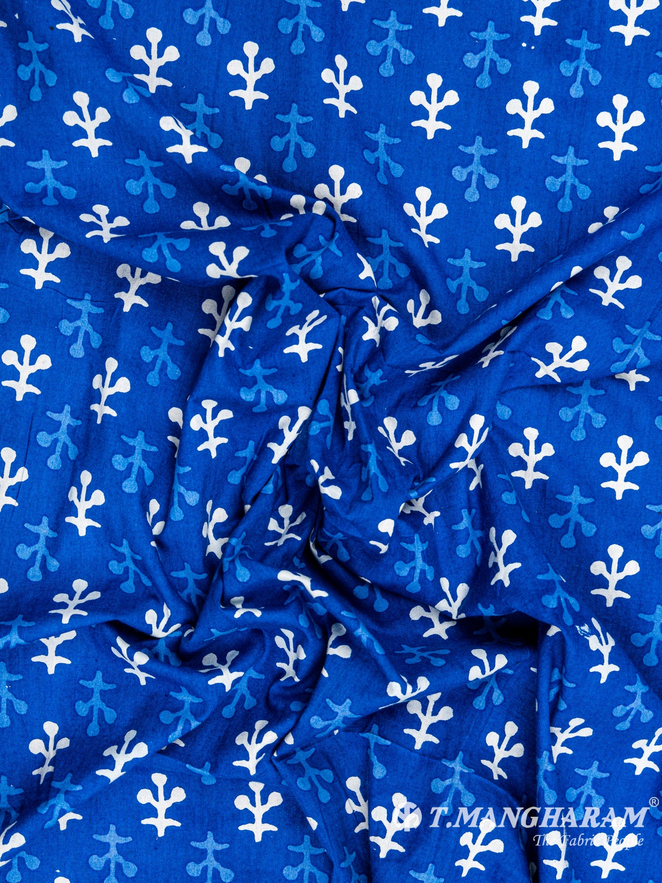 Blue Cotton Fabric - EC6069 view-4