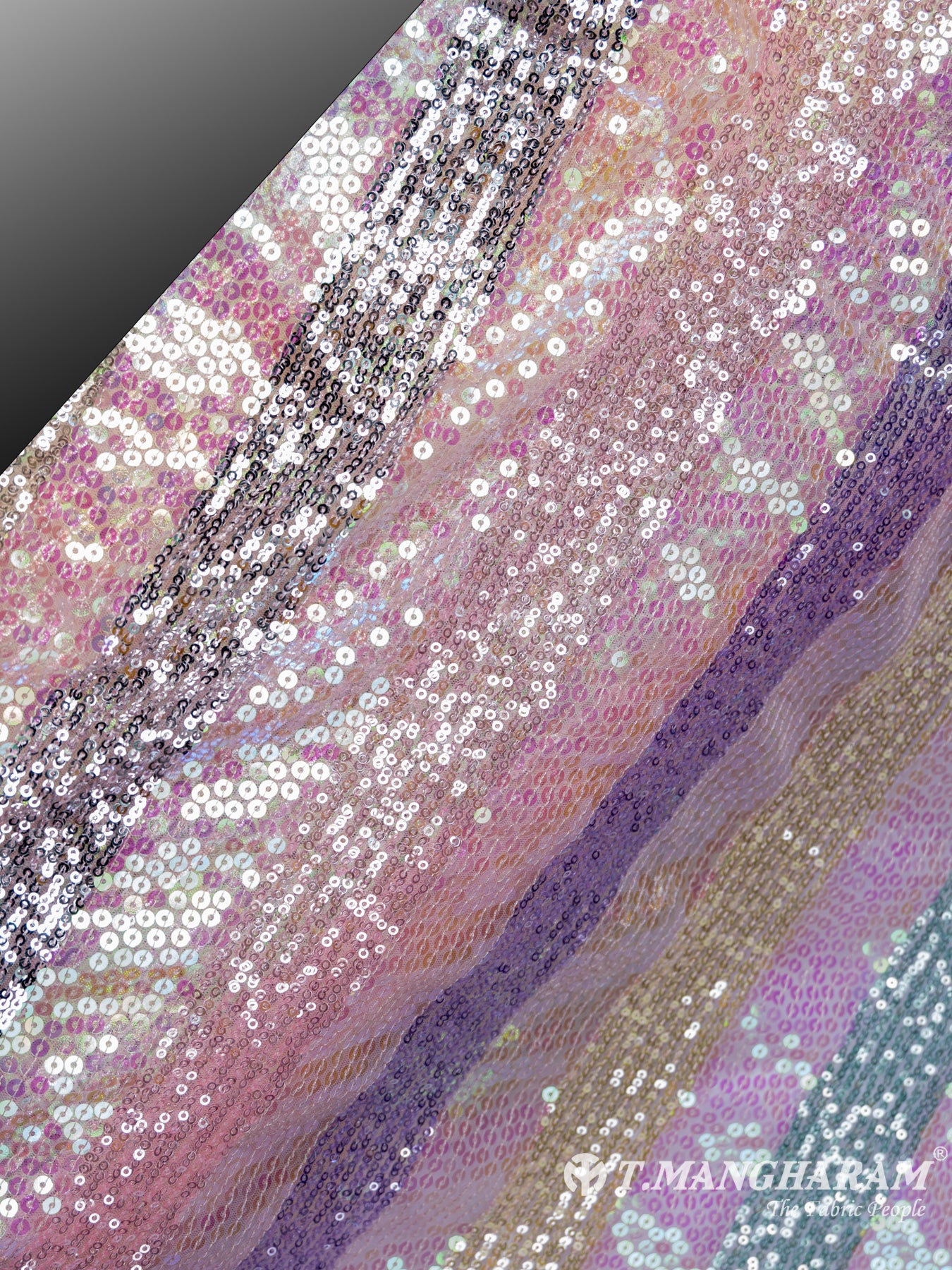 Multicolor Fancy Net Fabric - EC7371 view-2