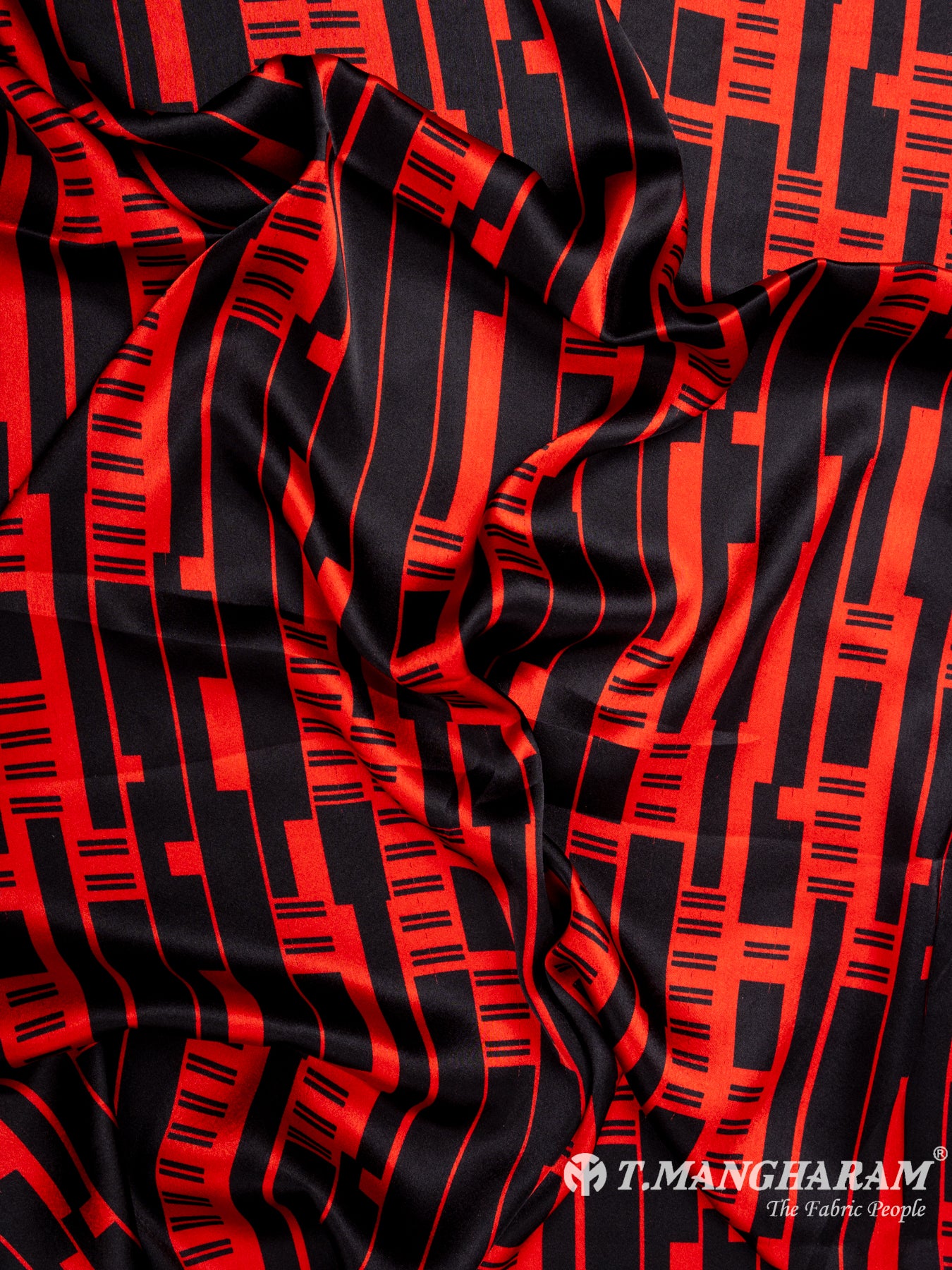 Red Silk Fabric - EC7914 view-4