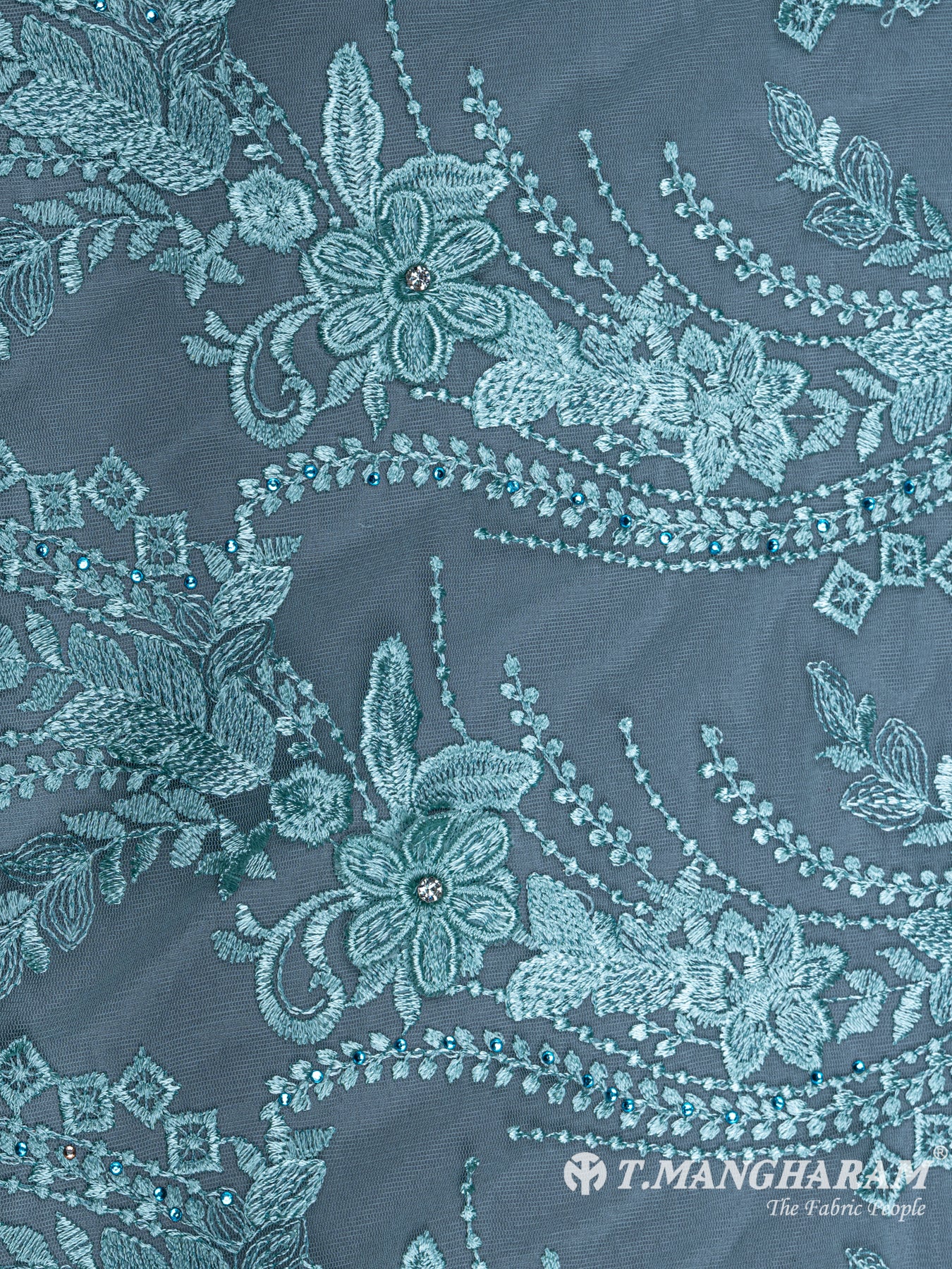 Green Fancy Net Fabric - EA1505 view-4