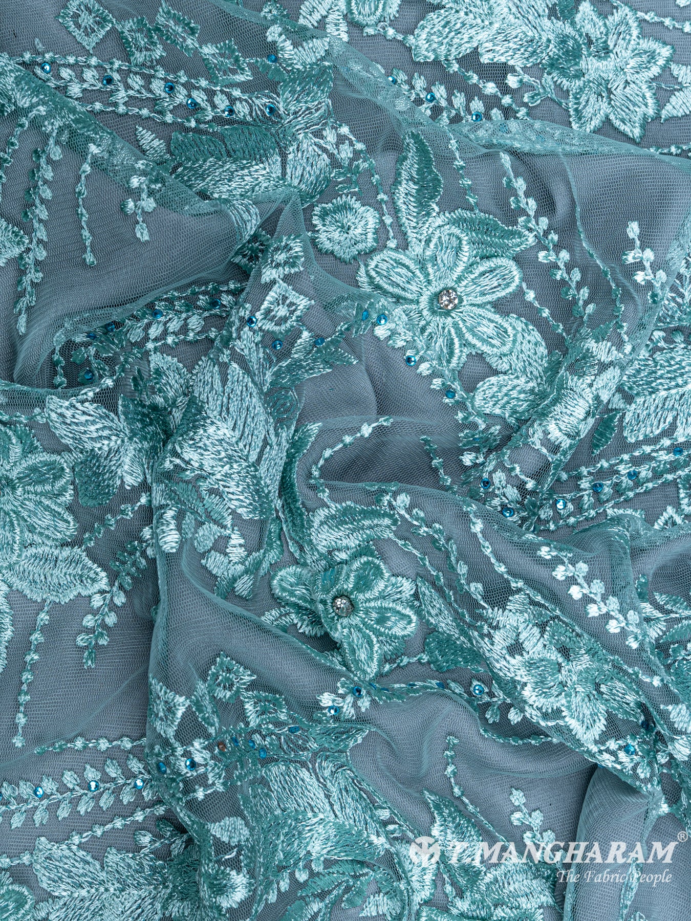 Green Fancy Net Fabric - EA1505 view-2