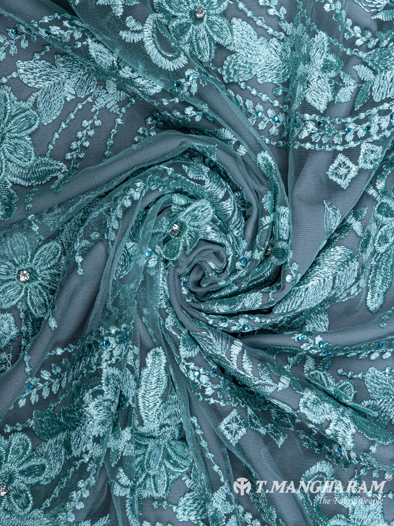 Green Fancy Net Fabric - EA1505 view-1
