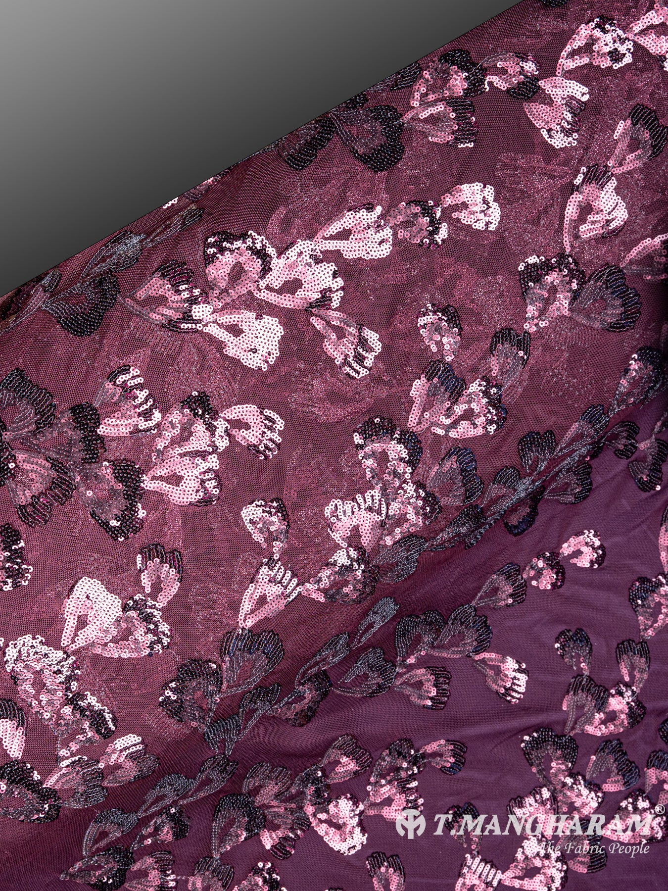 Purple Fancy Net Fabric - EC4445 view-2