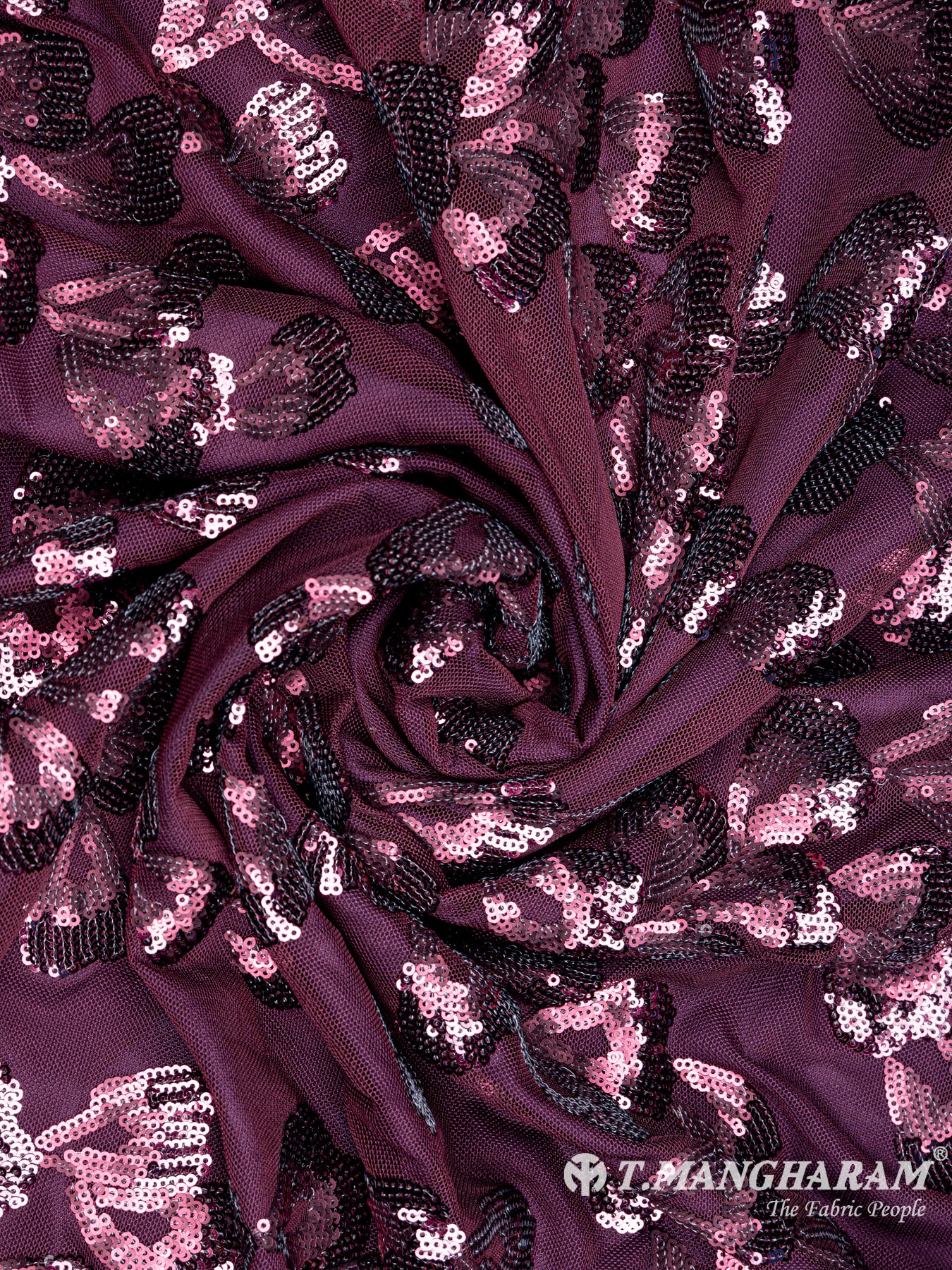 Purple Fancy Net Fabric - EC4445 view-1