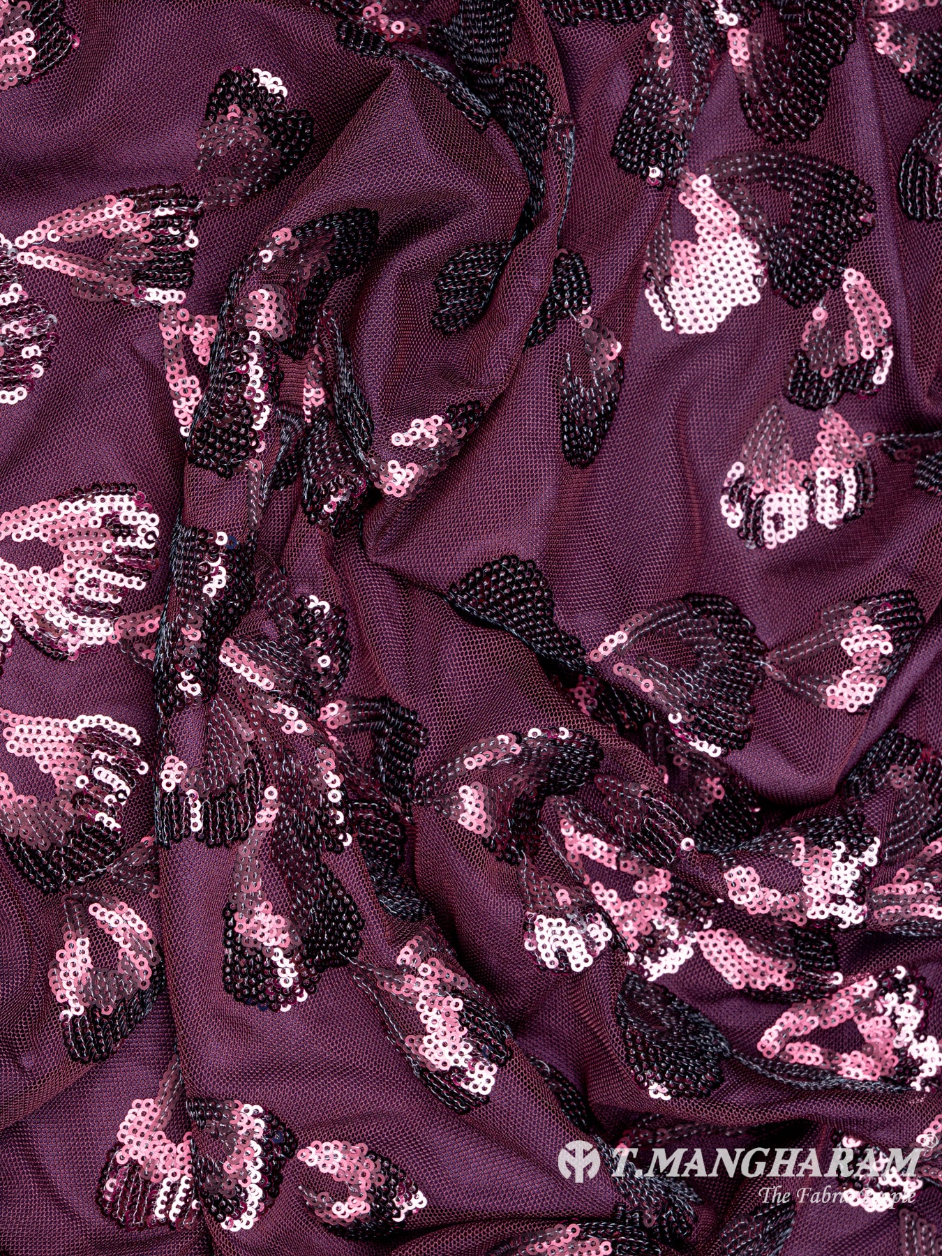Purple Fancy Net Fabric - EC4445 view-4