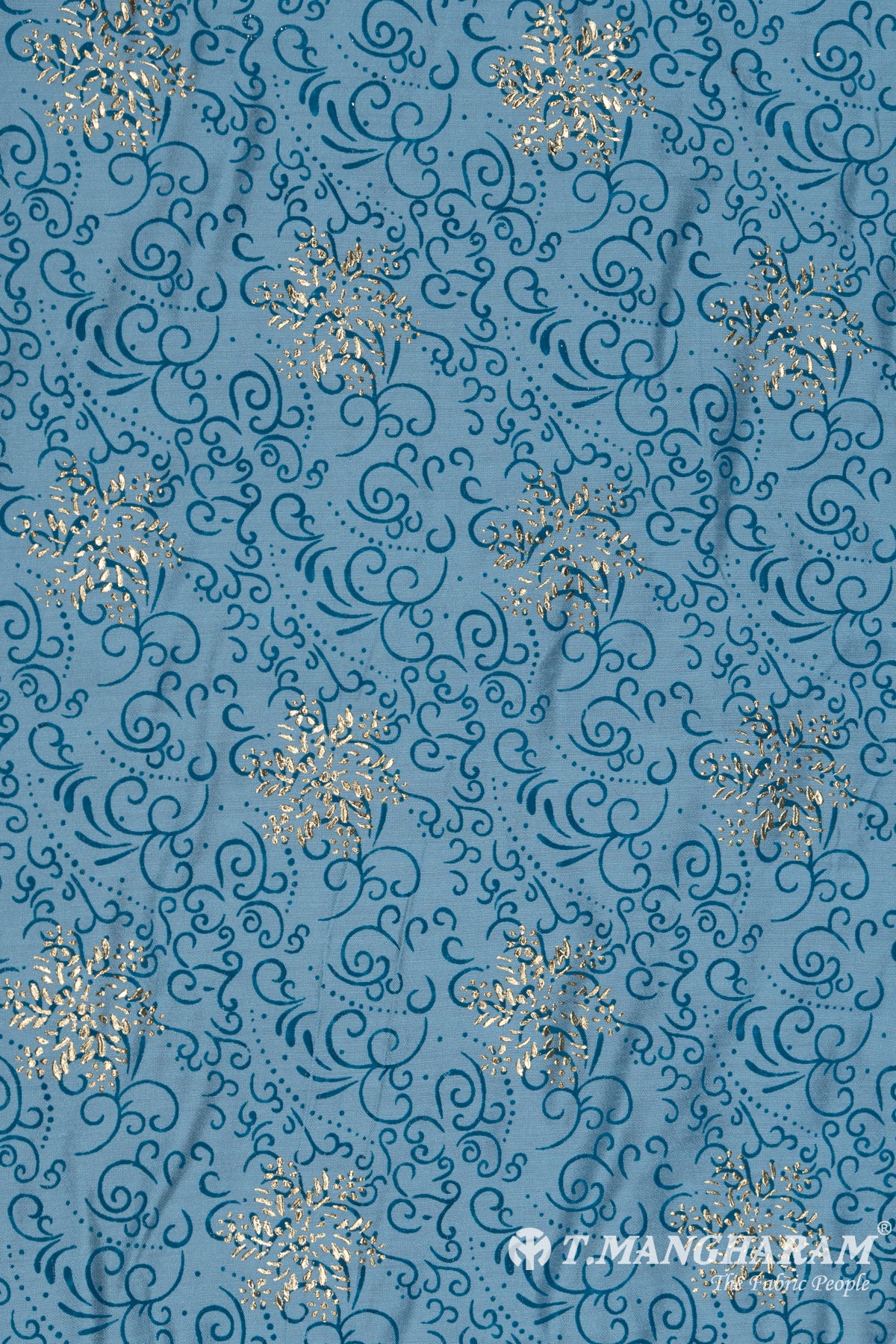 Blue Cotton Fabric - EC4284 view-3