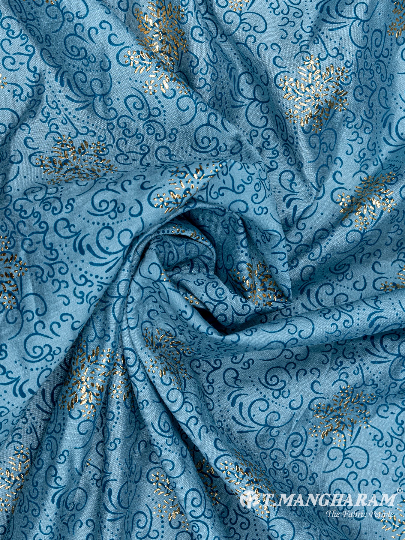 Blue Cotton Fabric - EC4284 view-1