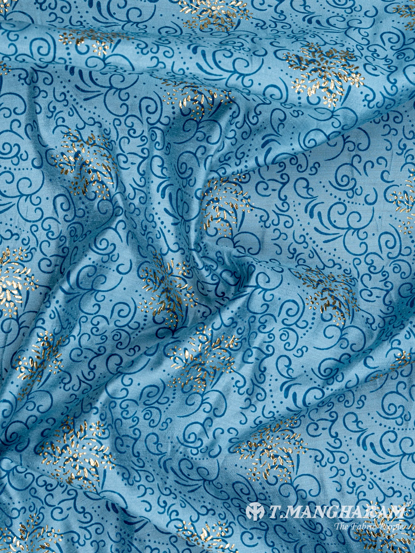 Blue Cotton Fabric - EC4284 view-4
