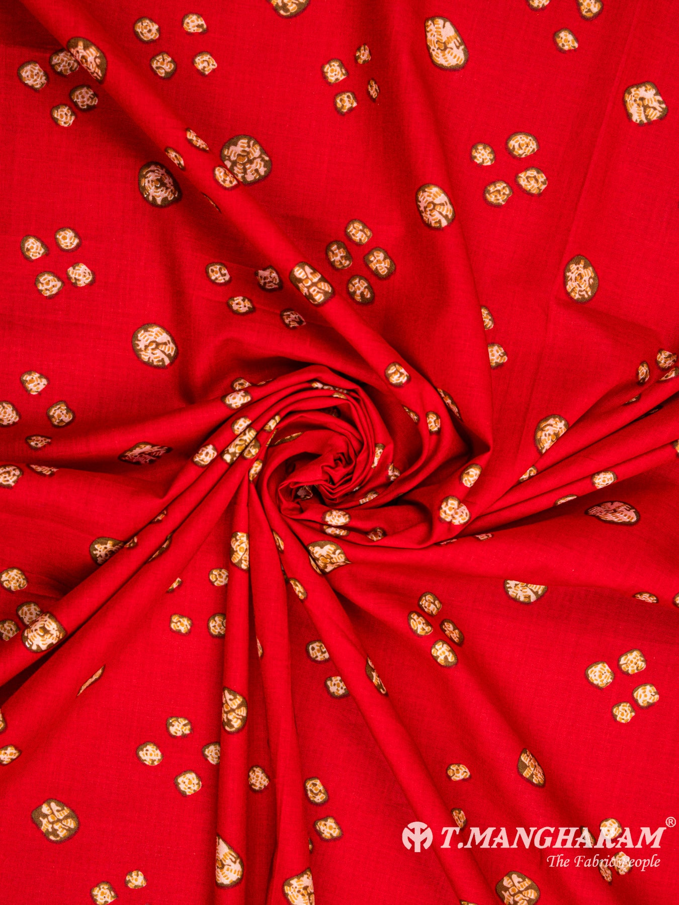 Red Cotton Fabric - EC6140 view-1