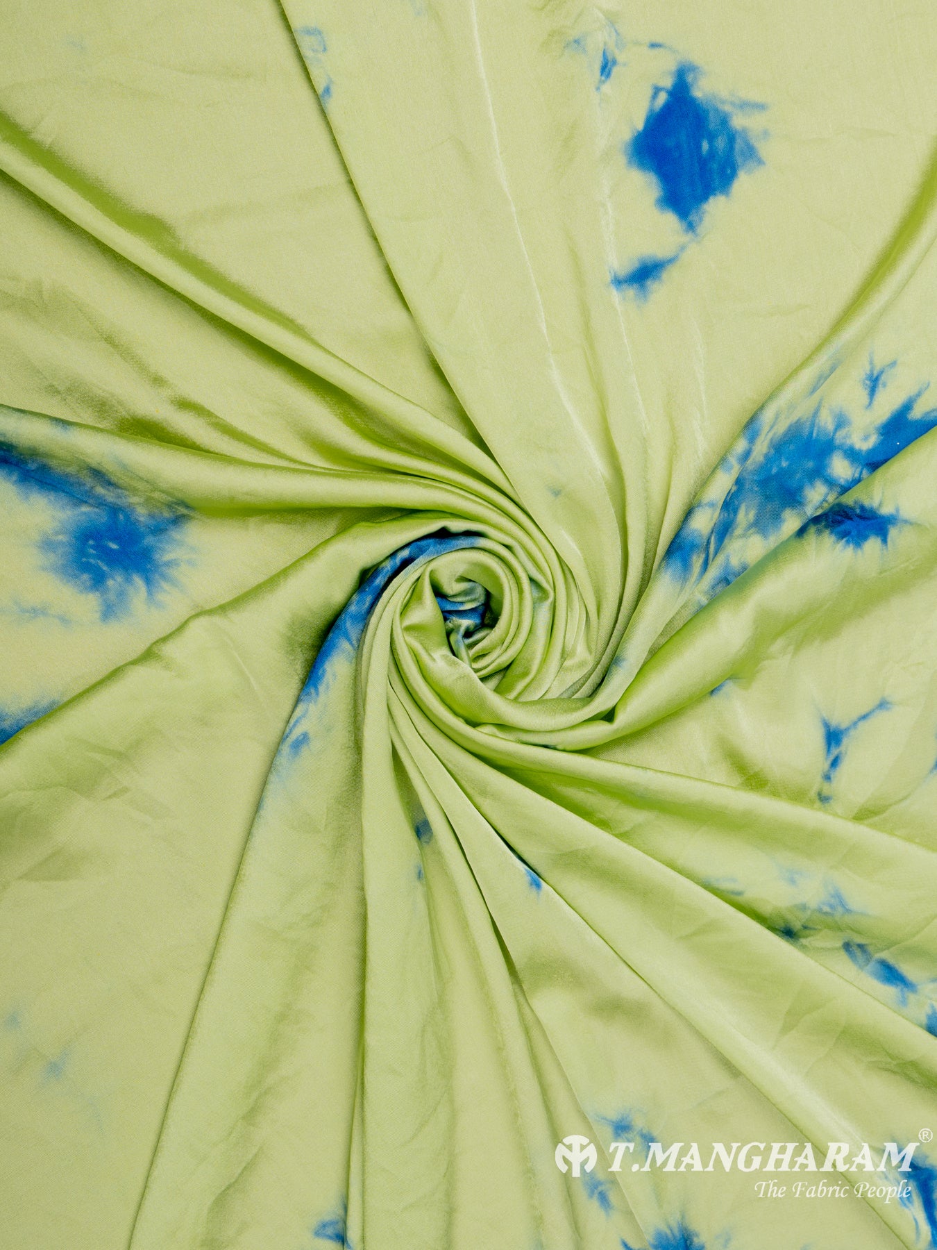Green Nylon Satin Fabric - EC7941 view-1