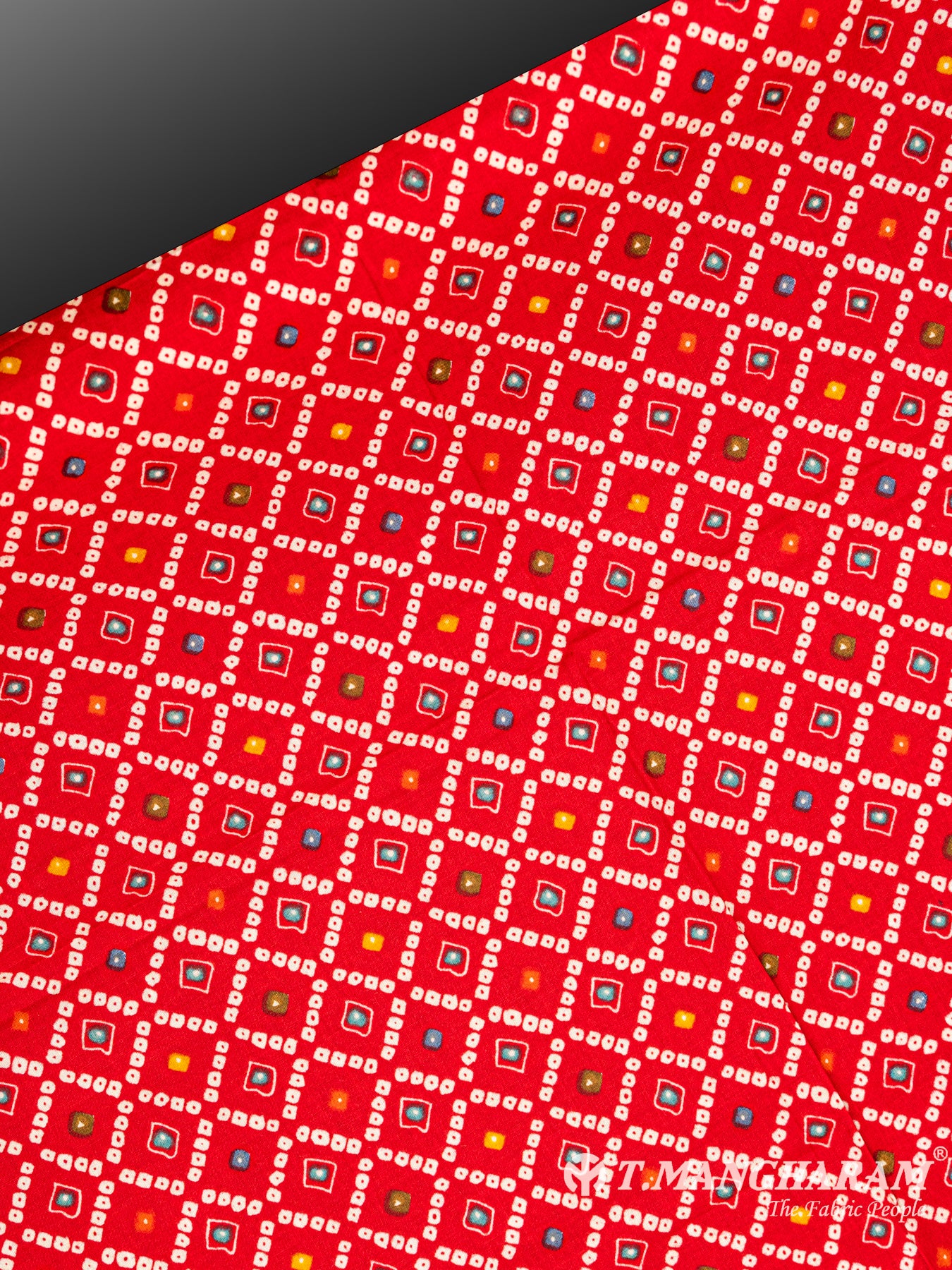 Red Cotton Fabric - EC6125 view-2