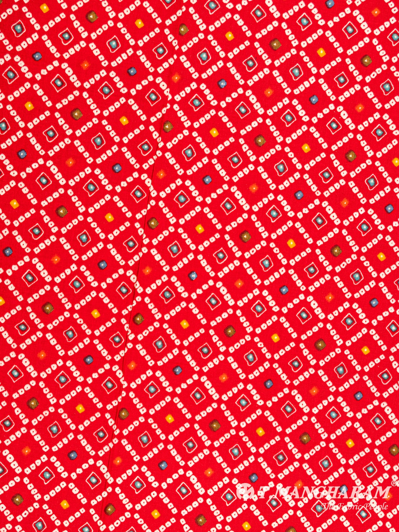Red Cotton Fabric - EC6125 view-3