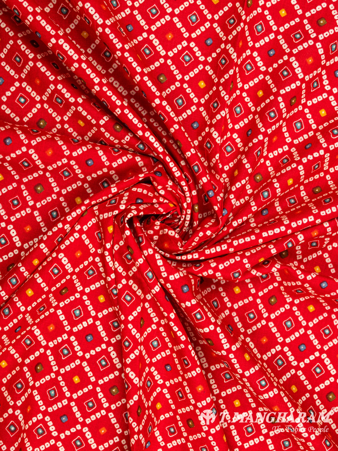 Red Cotton Fabric - EC6125 view-1