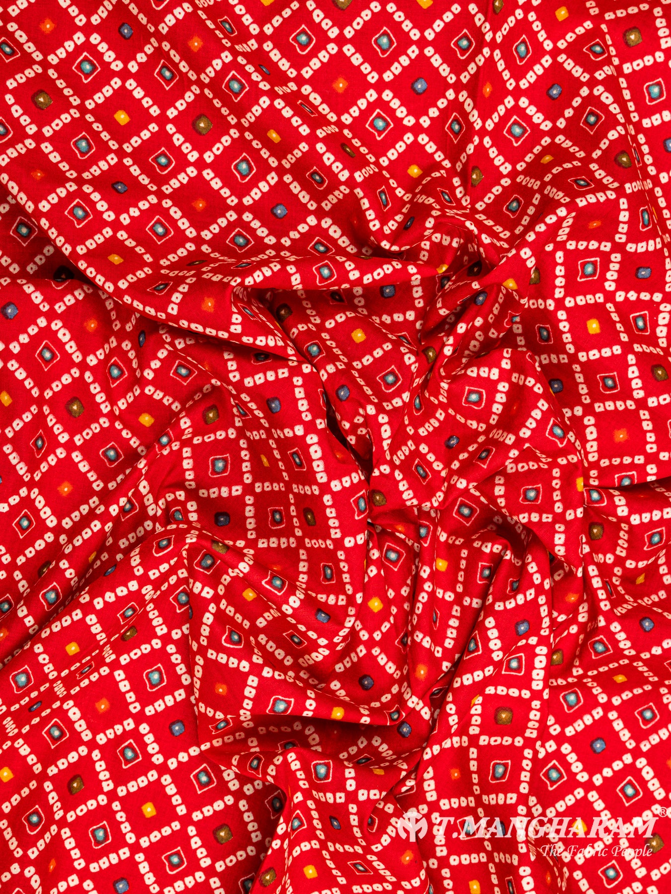 Red Cotton Fabric - EC6125 view-4
