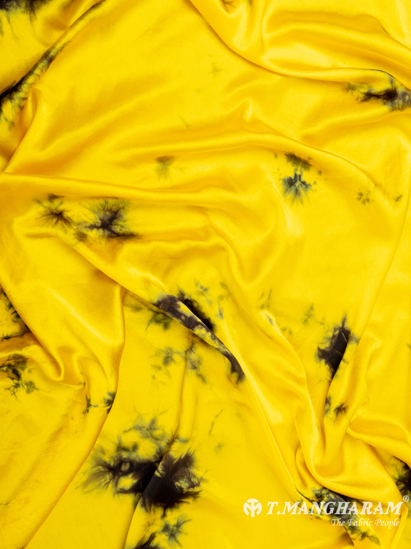 Yellow Nylon Satin Fabric - EC7943 view-4