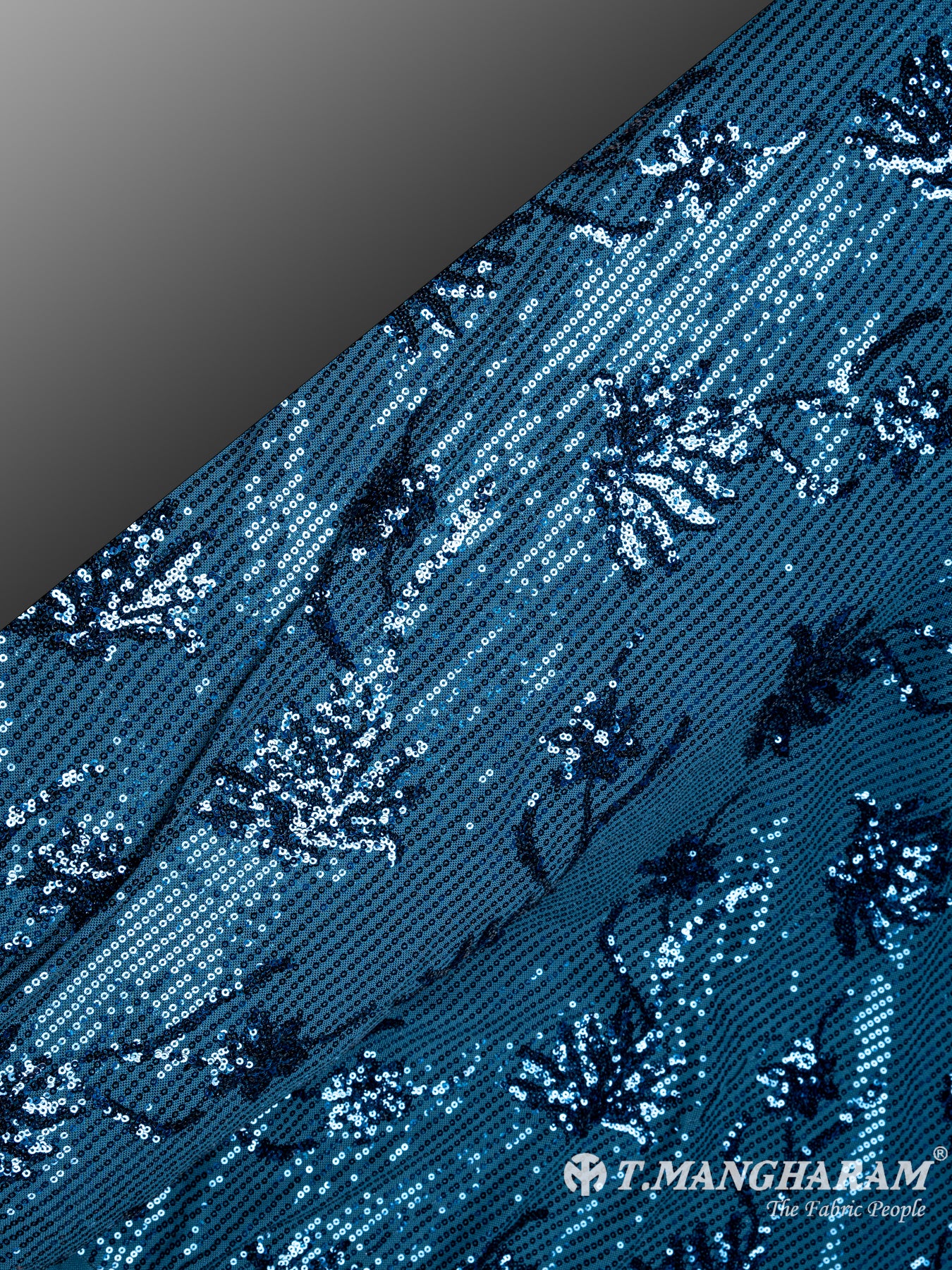 Blue Fancy Net Fabric - EB3574 view-2