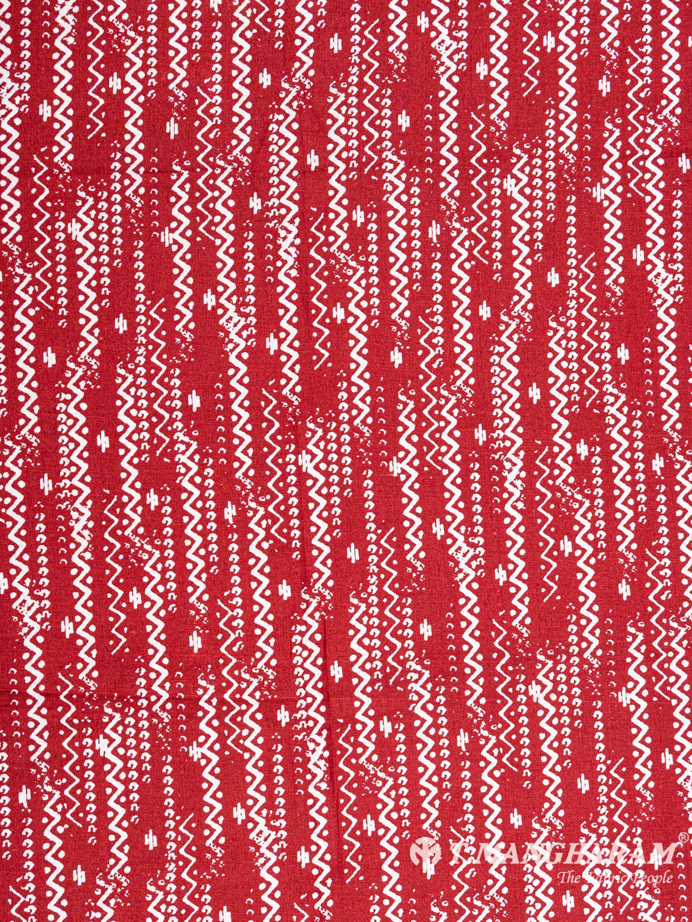 Maroon Cotton Fabric - EC6145 view-3