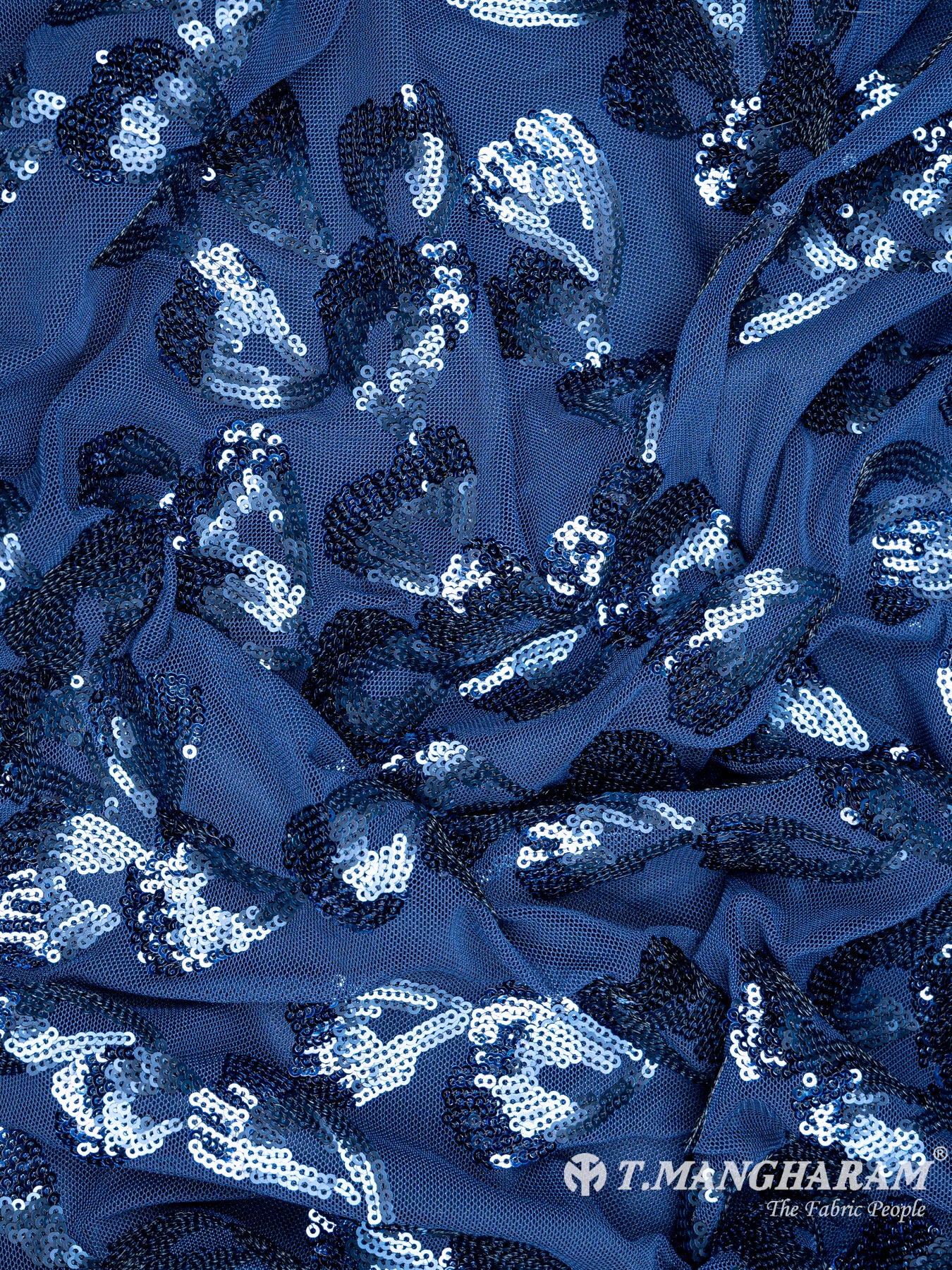 Blue Fancy Net Fabric - EC4444 view-4