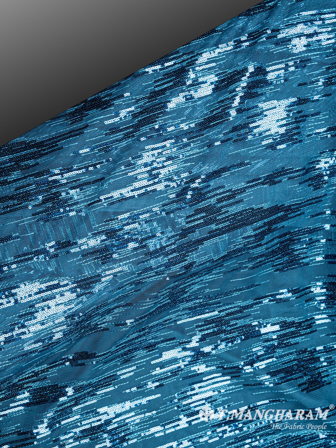 Blue Fancy Net Fabric - EC4065 view-2