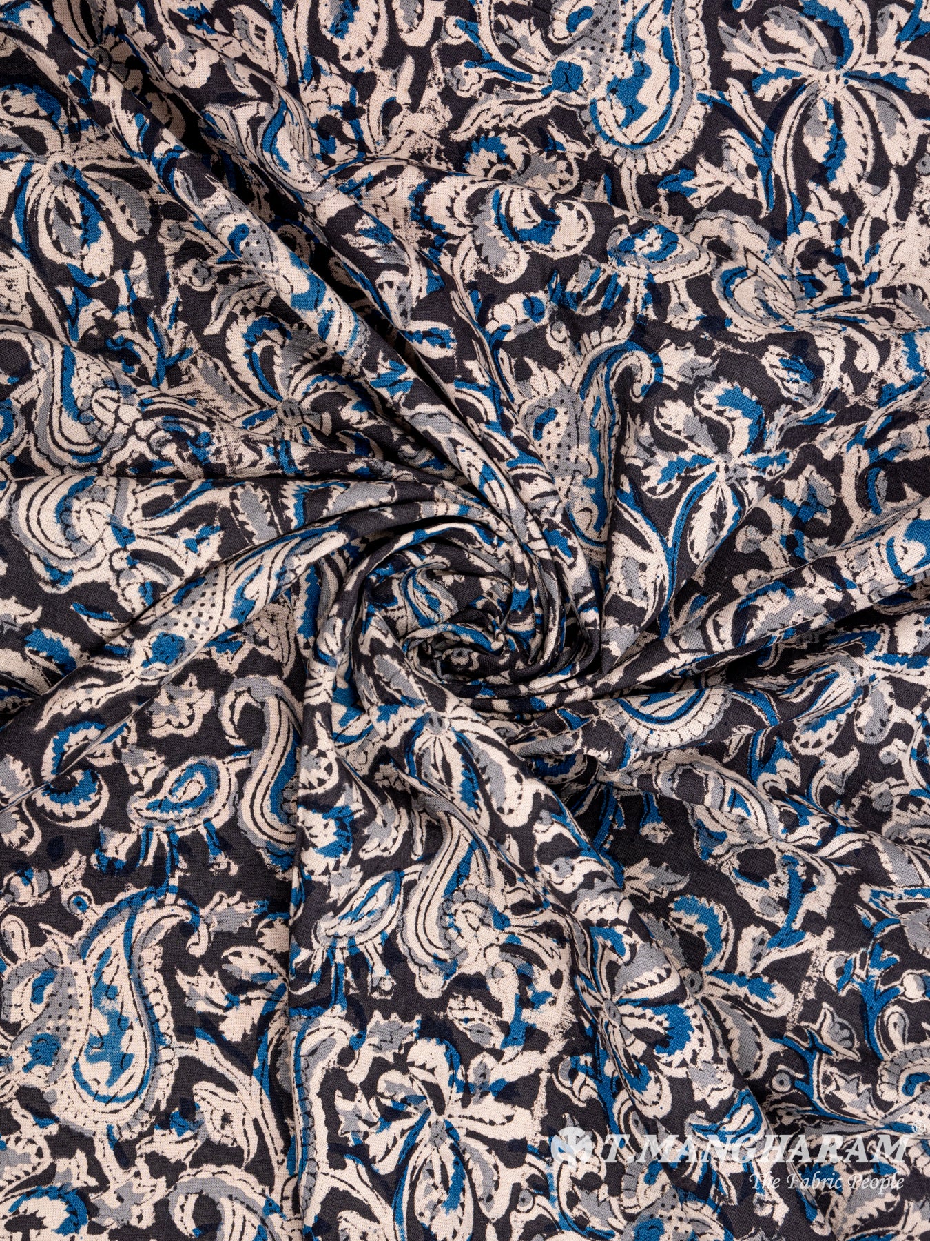 Black Cotton Fabric - EA2065 view-1