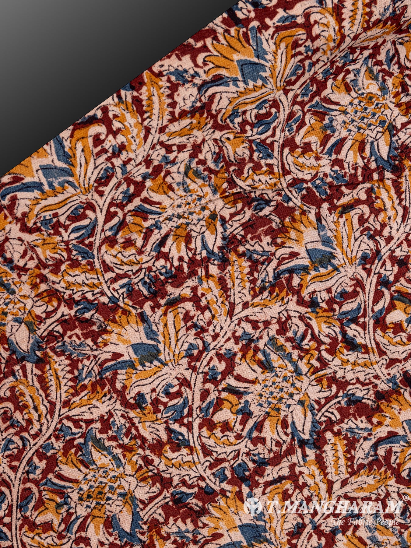 Maroon Cotton Fabric - EA2123 view-2