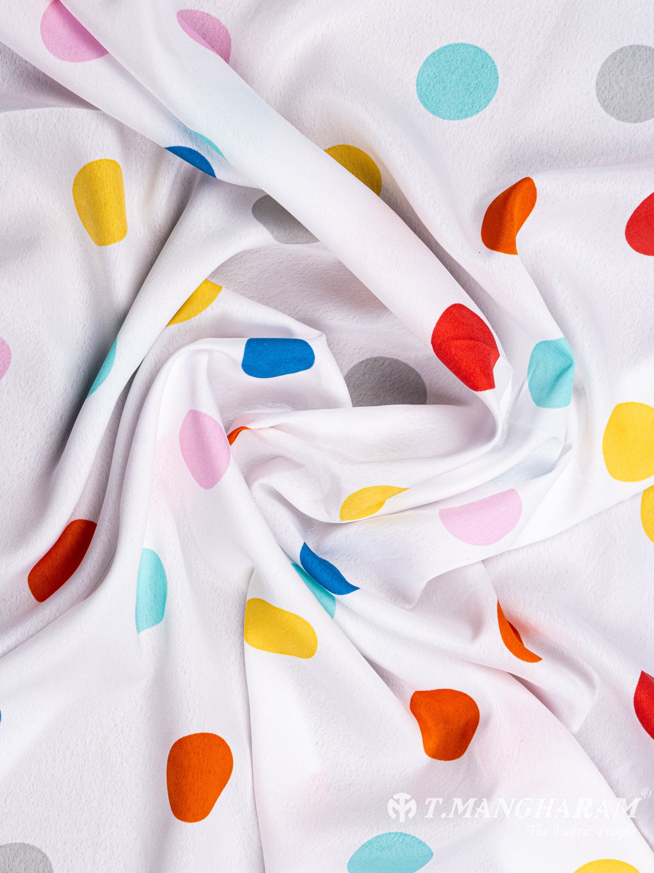 White Crepe Fabric - EC4609 view-4