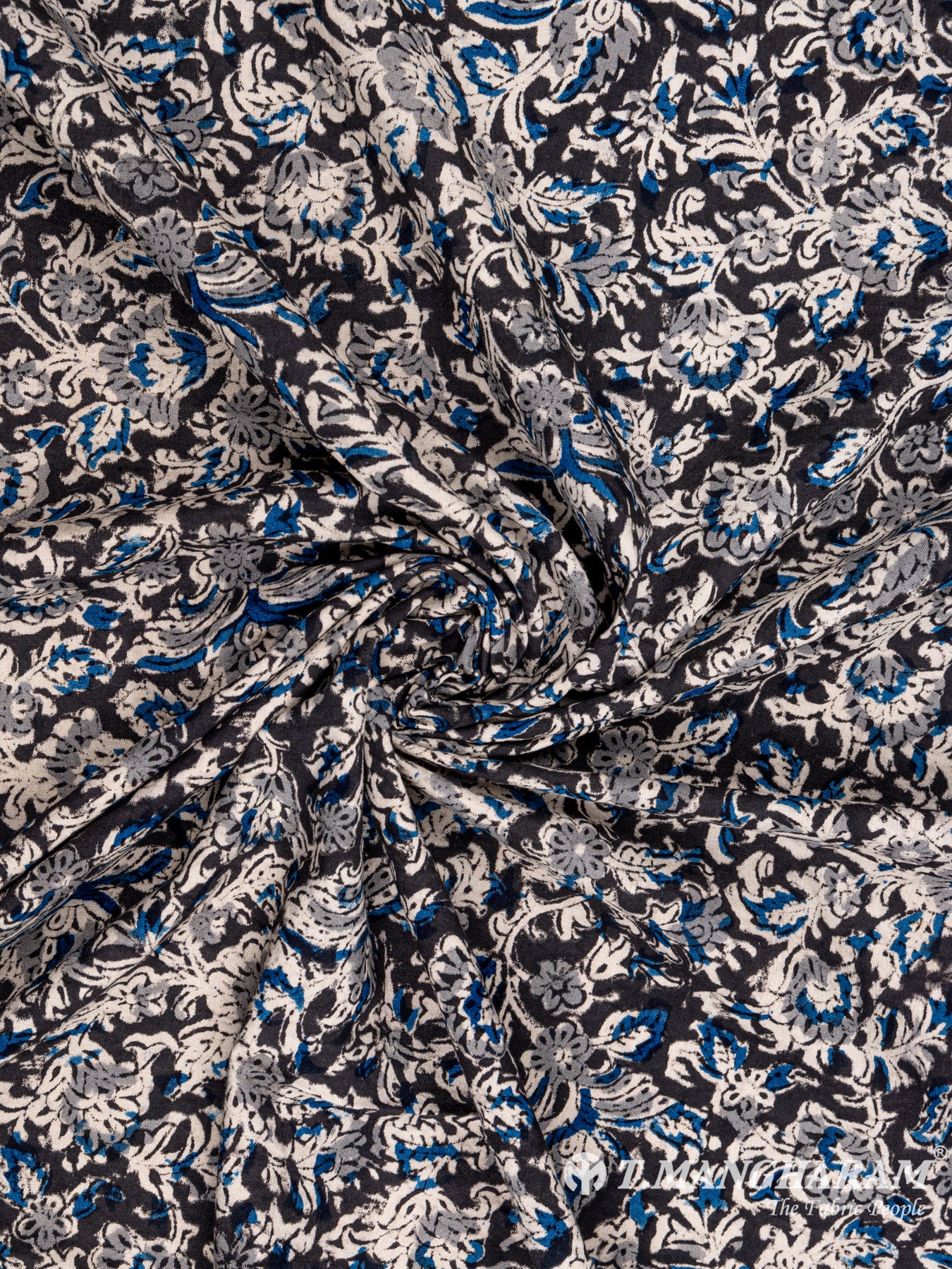 Black Cotton Fabric - EA2072 view-1