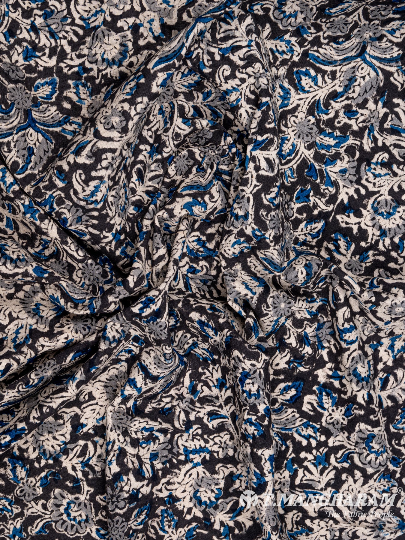 Black Cotton Fabric - EA2072 view-4