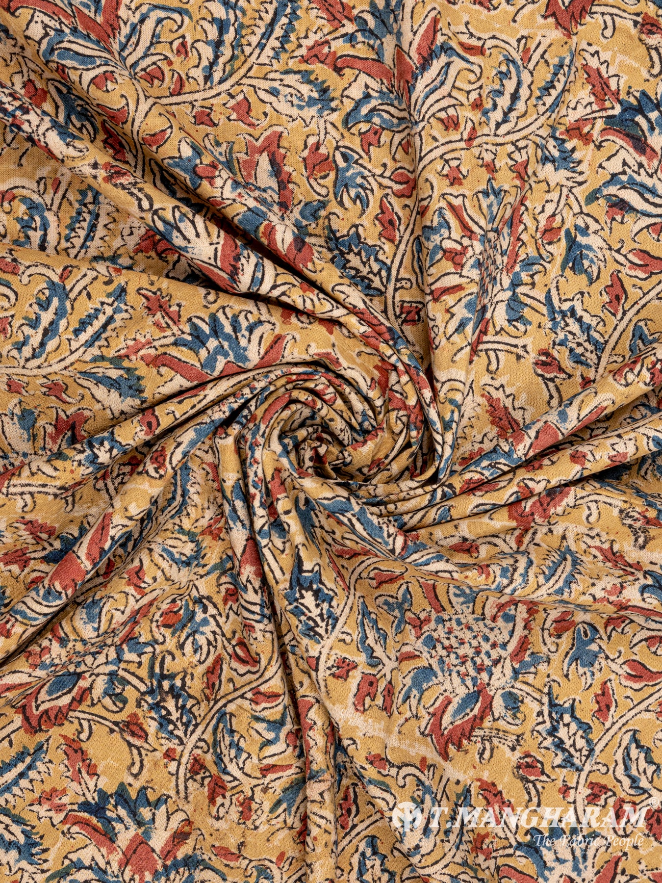 Yellow Cotton Fabric - EA2131 view-1