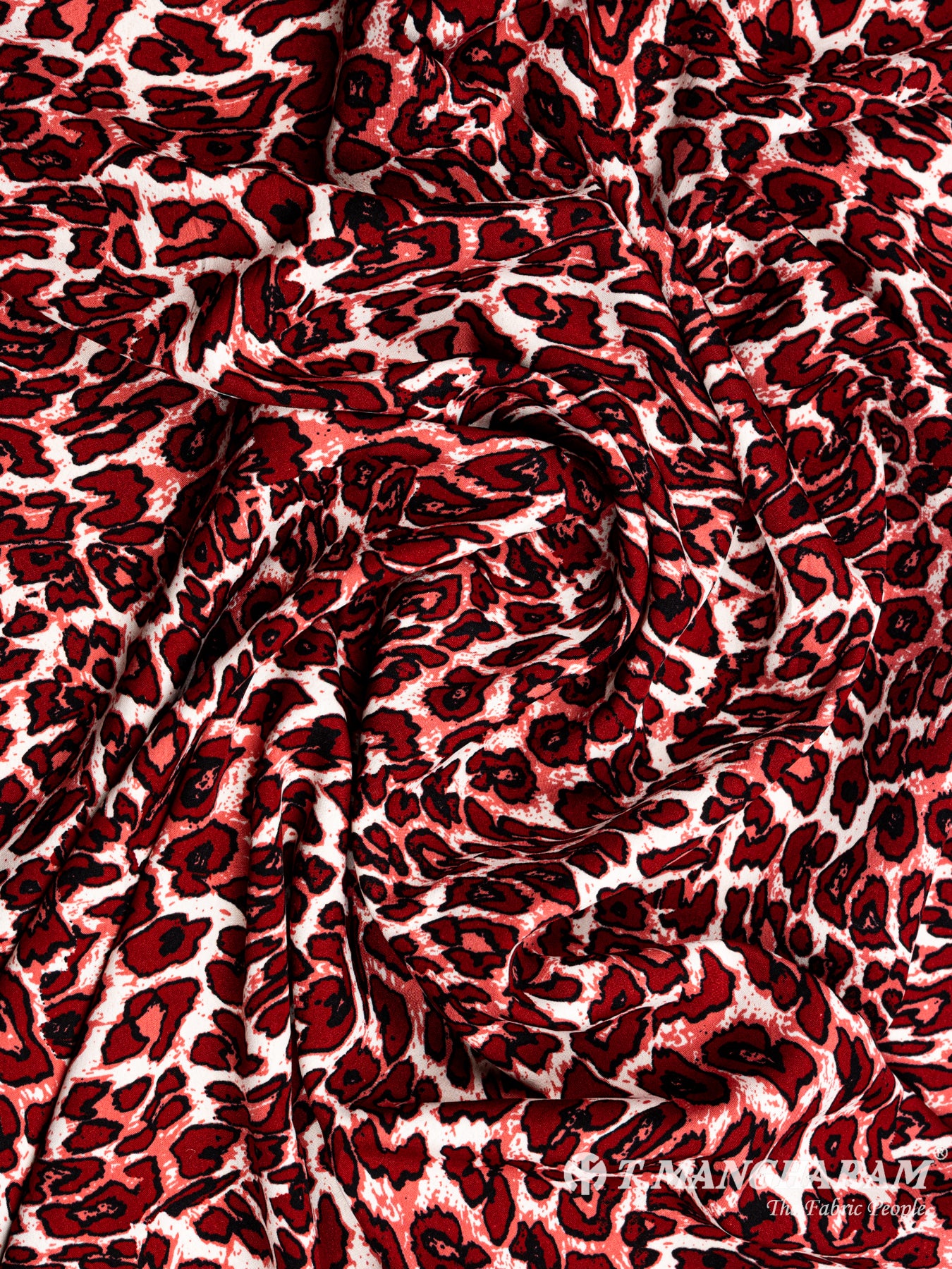 Red Crepe Fabric - EC4586 view-4