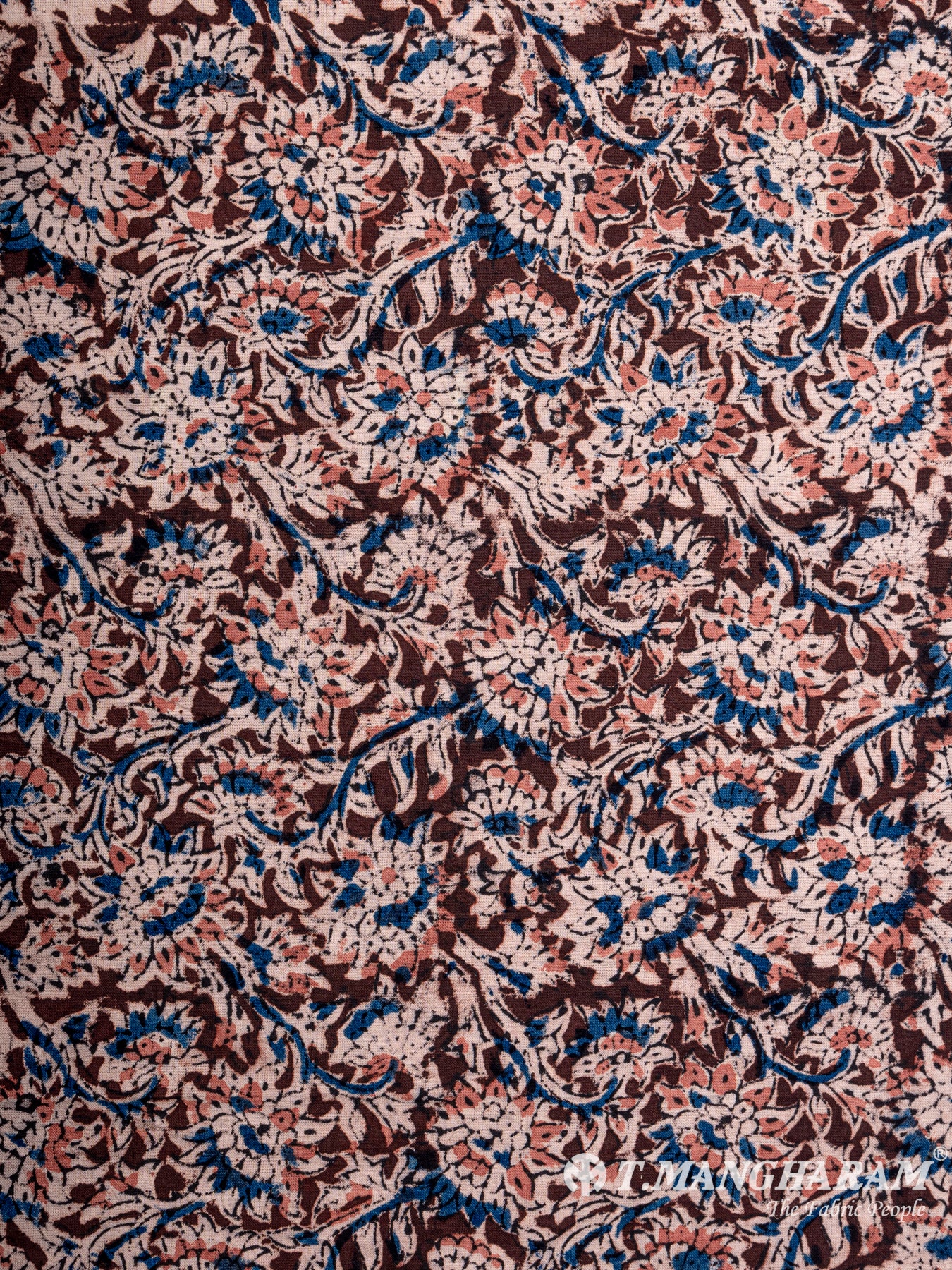 Maroon Cotton Fabric - EA2059 view-3