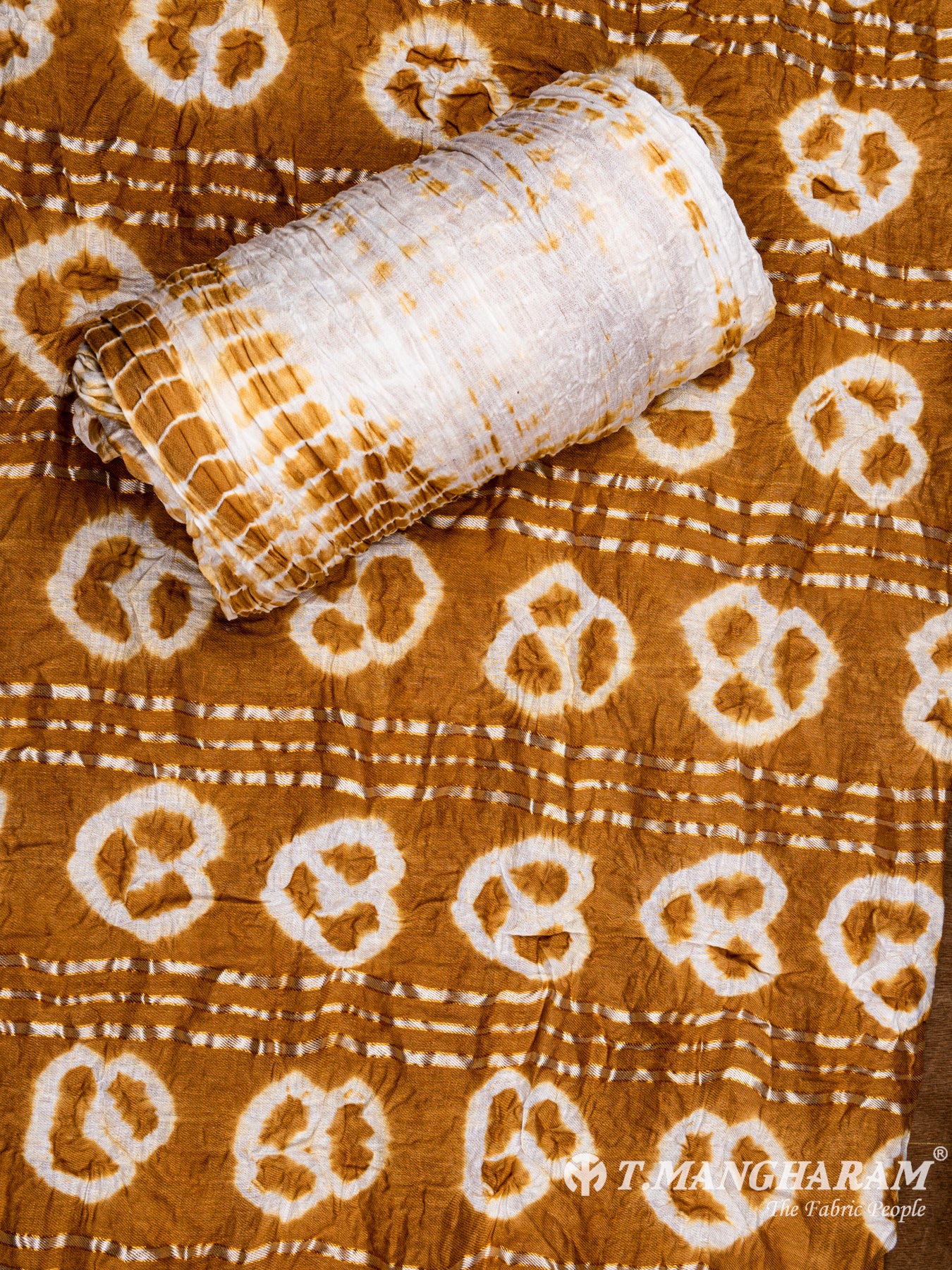 Brown Cotton Chudidhar Fabric Set - EH1394 view-3