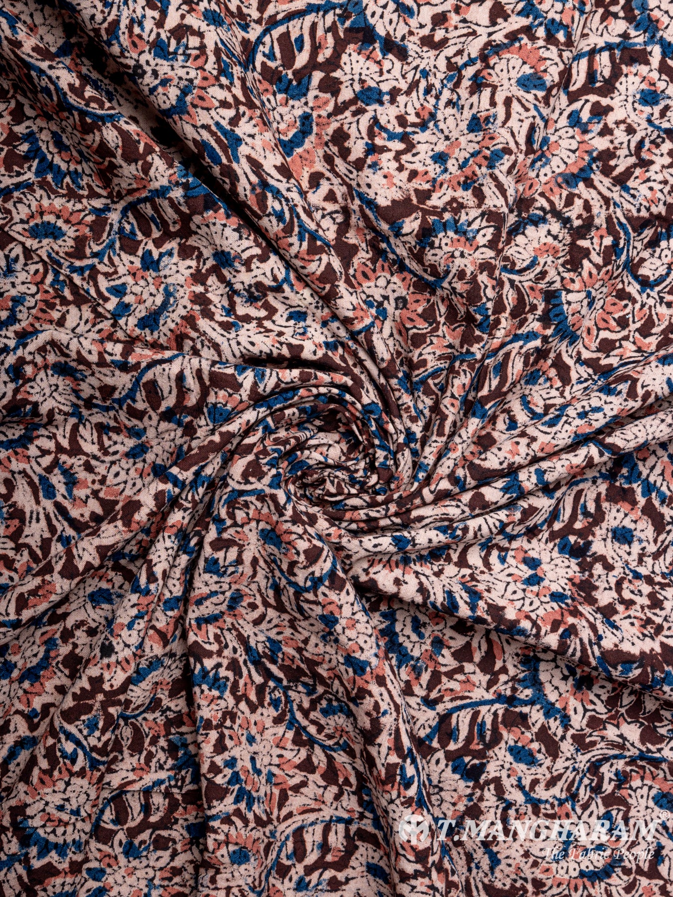 Maroon Cotton Fabric - EA2059 view-1