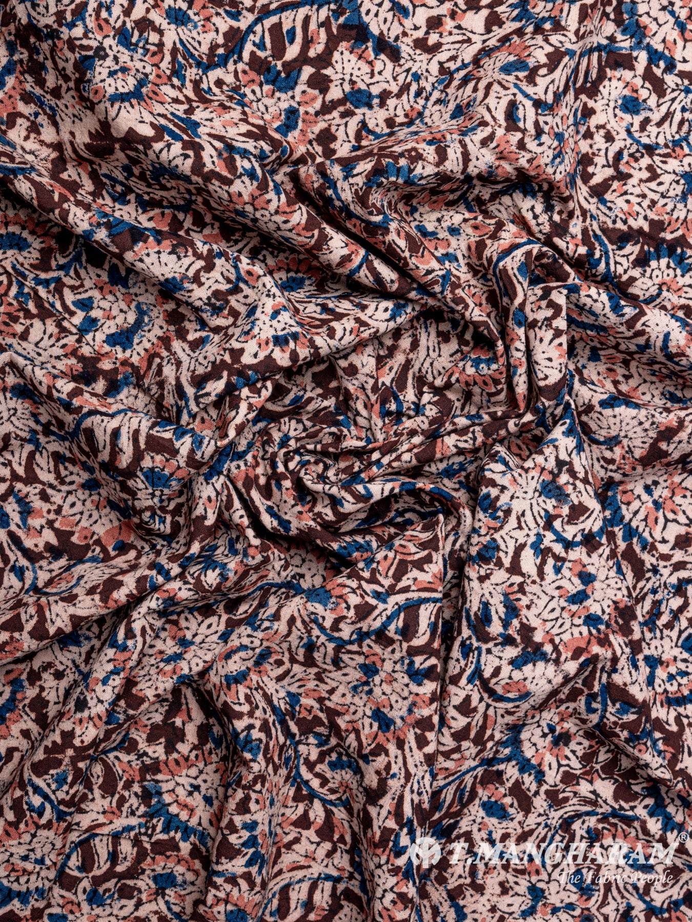 Maroon Cotton Fabric - EA2059 view-4