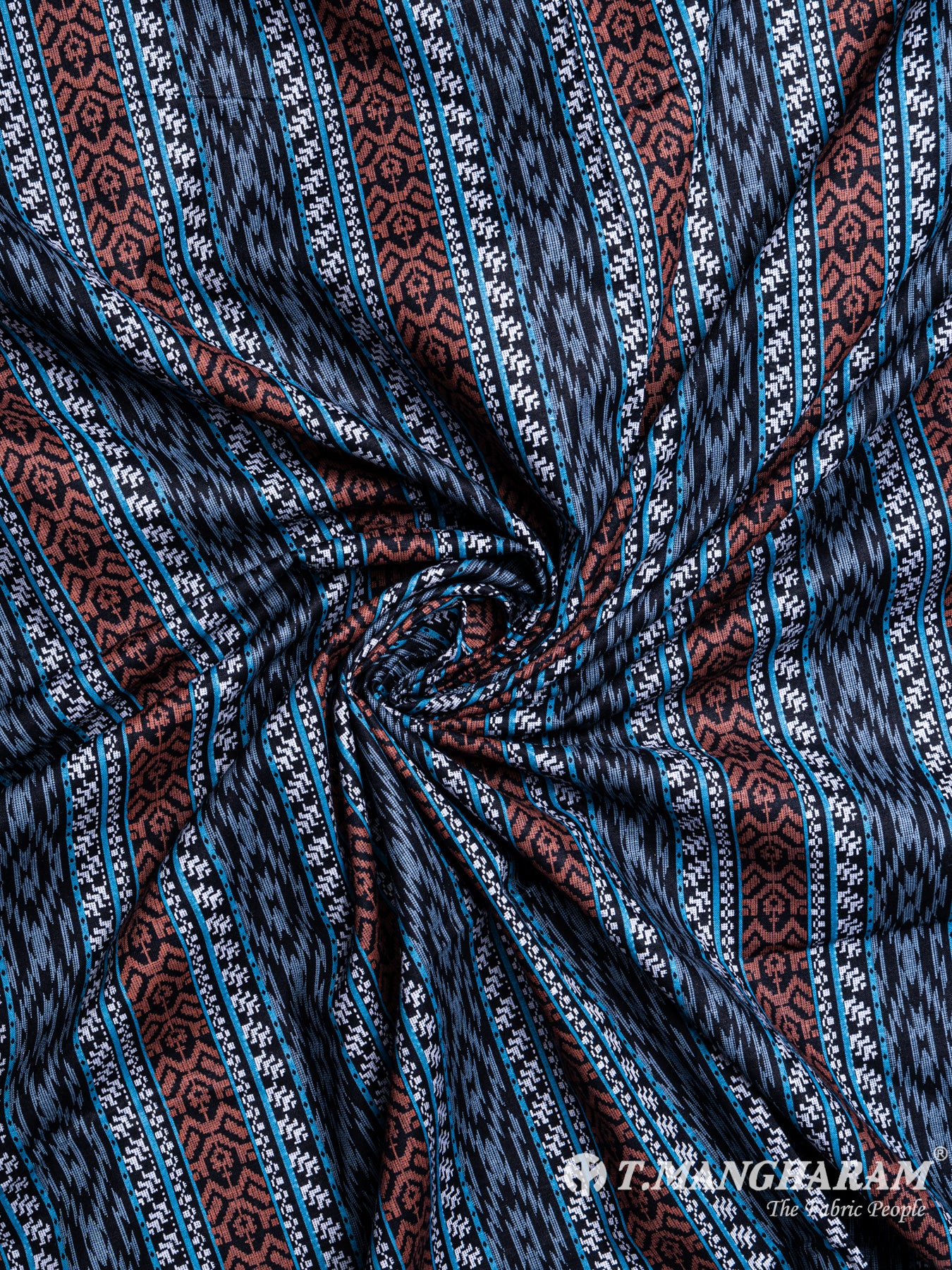 Navy Blue Cotton Fabric - EC6295 view-1