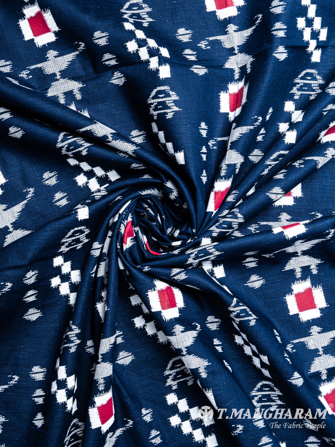 Navy Blue Cotton Fabric - EC6284 view-1