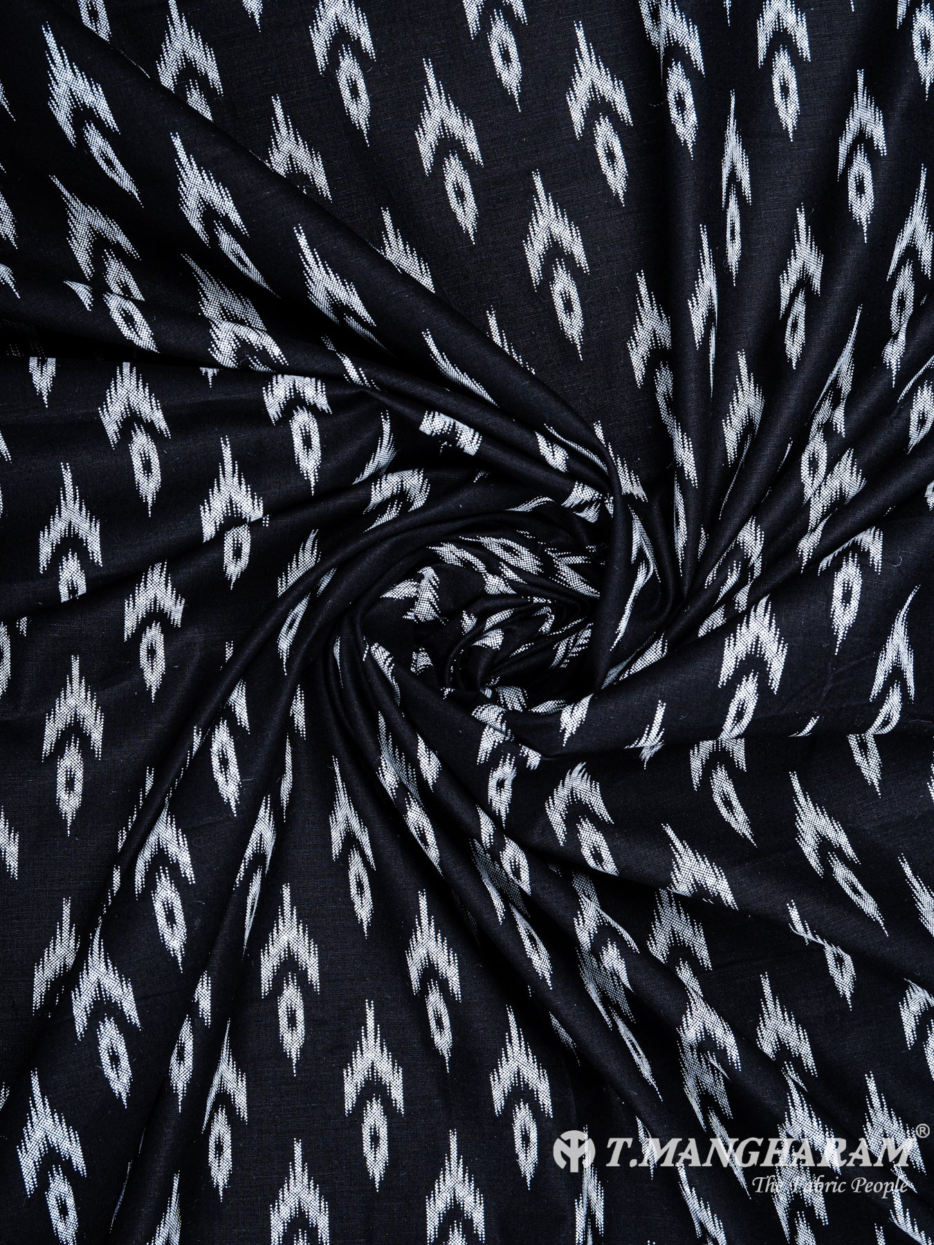 Black Cotton Fabric - EC6291 view-1