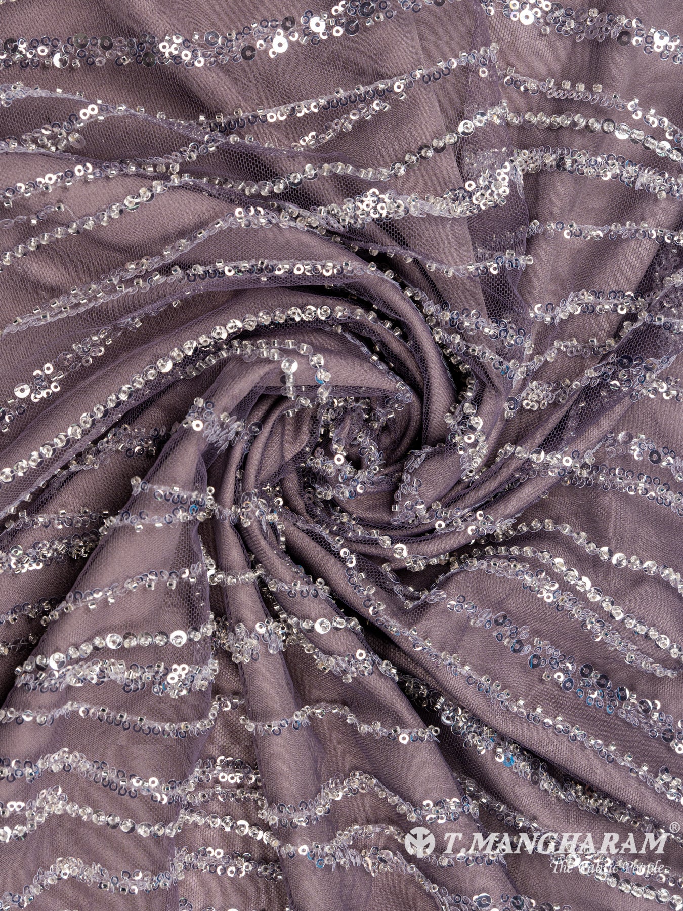 Violet Fancy Net Fabric - EB3927 view-1