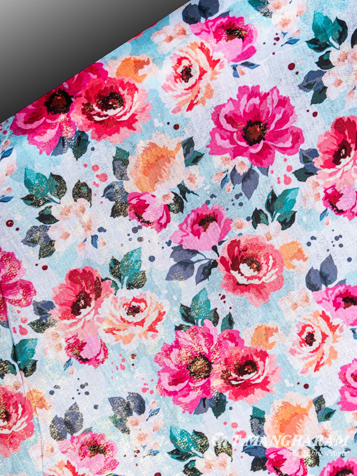 Blue Cotton Fabric - EC6256 view-2
