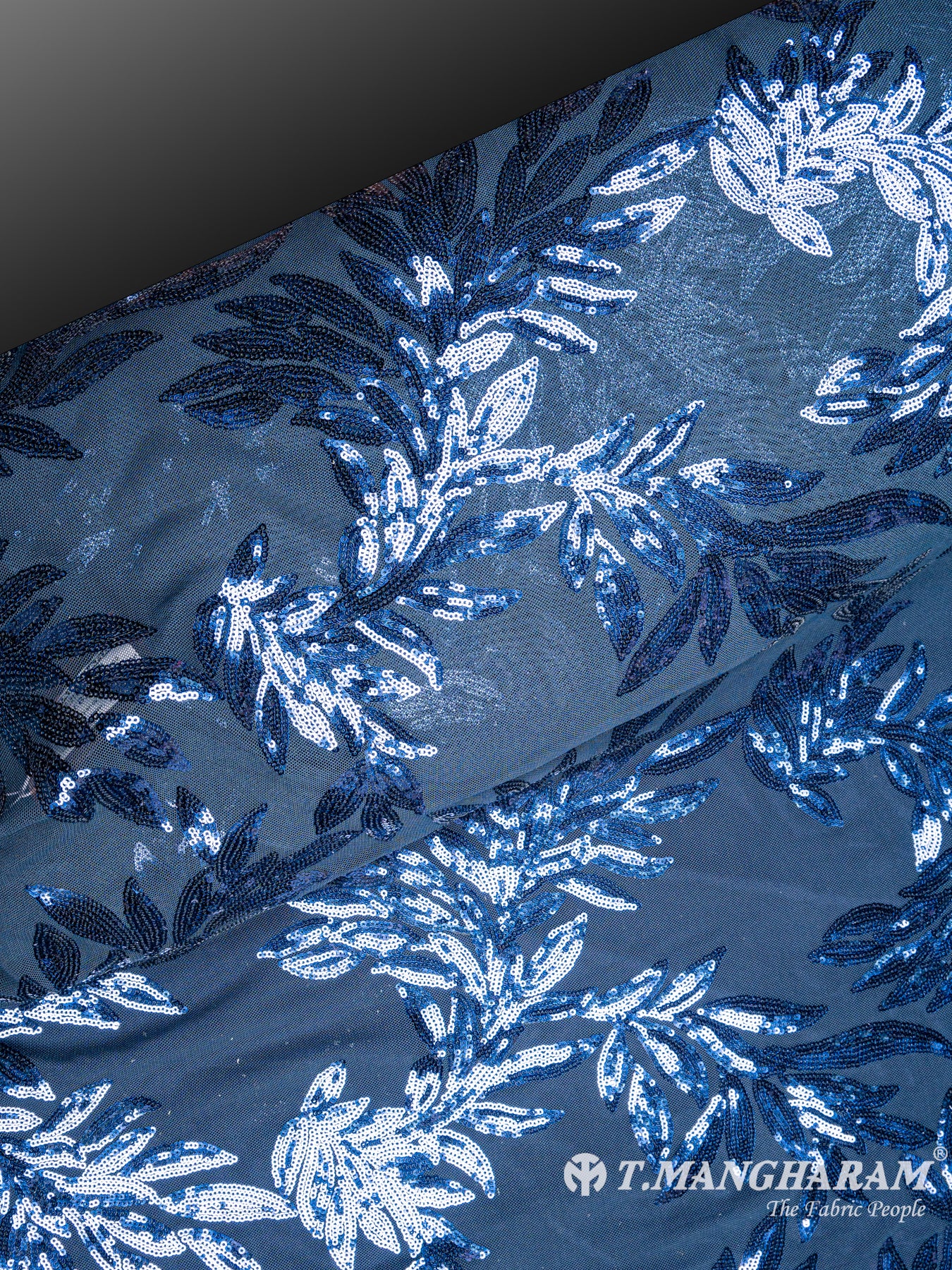 Blue Fancy Net Fabric - EB3929 view-2